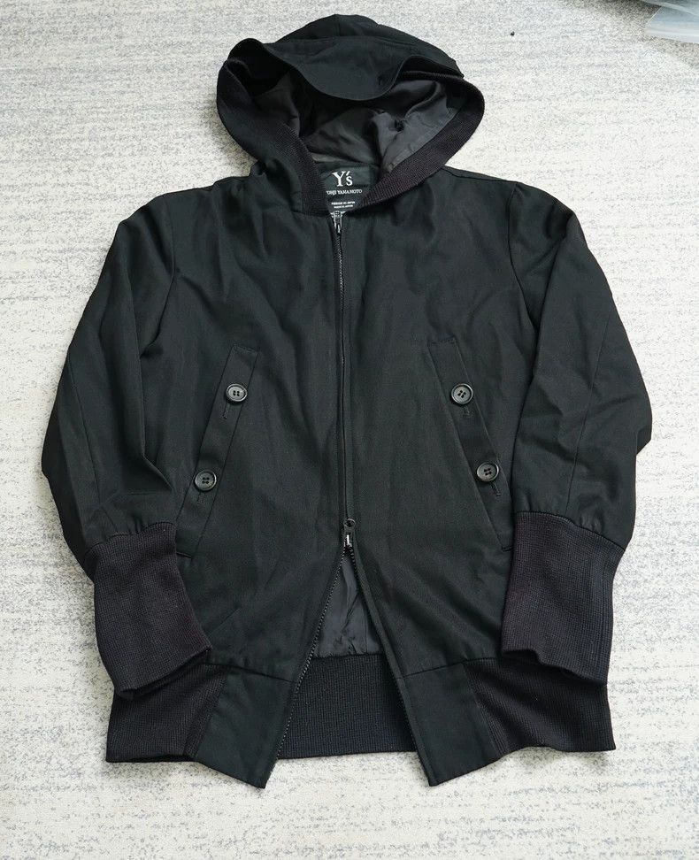 Yohji Yamamoto Yohji Yamamoto Yohji Yamamoto Hooded Wool Jacket Size US M / EU 48-50 / 2 - 1 Thumbnail