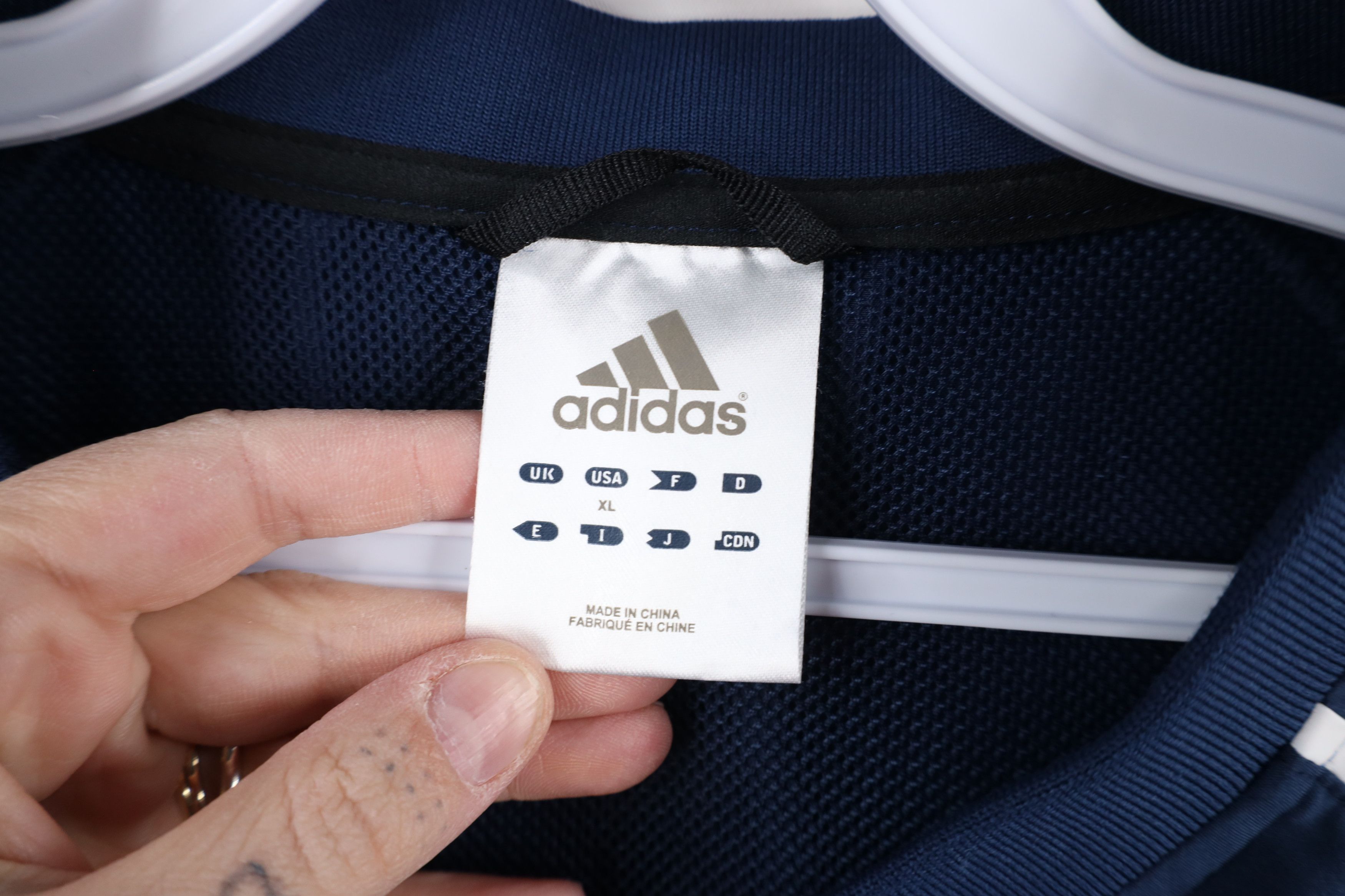 Adidas × Vintage Vintage Adidas Short Sleeve Half Zip Pullover Jacket Blue Size US XL / EU 56 / 4 - 8 Thumbnail