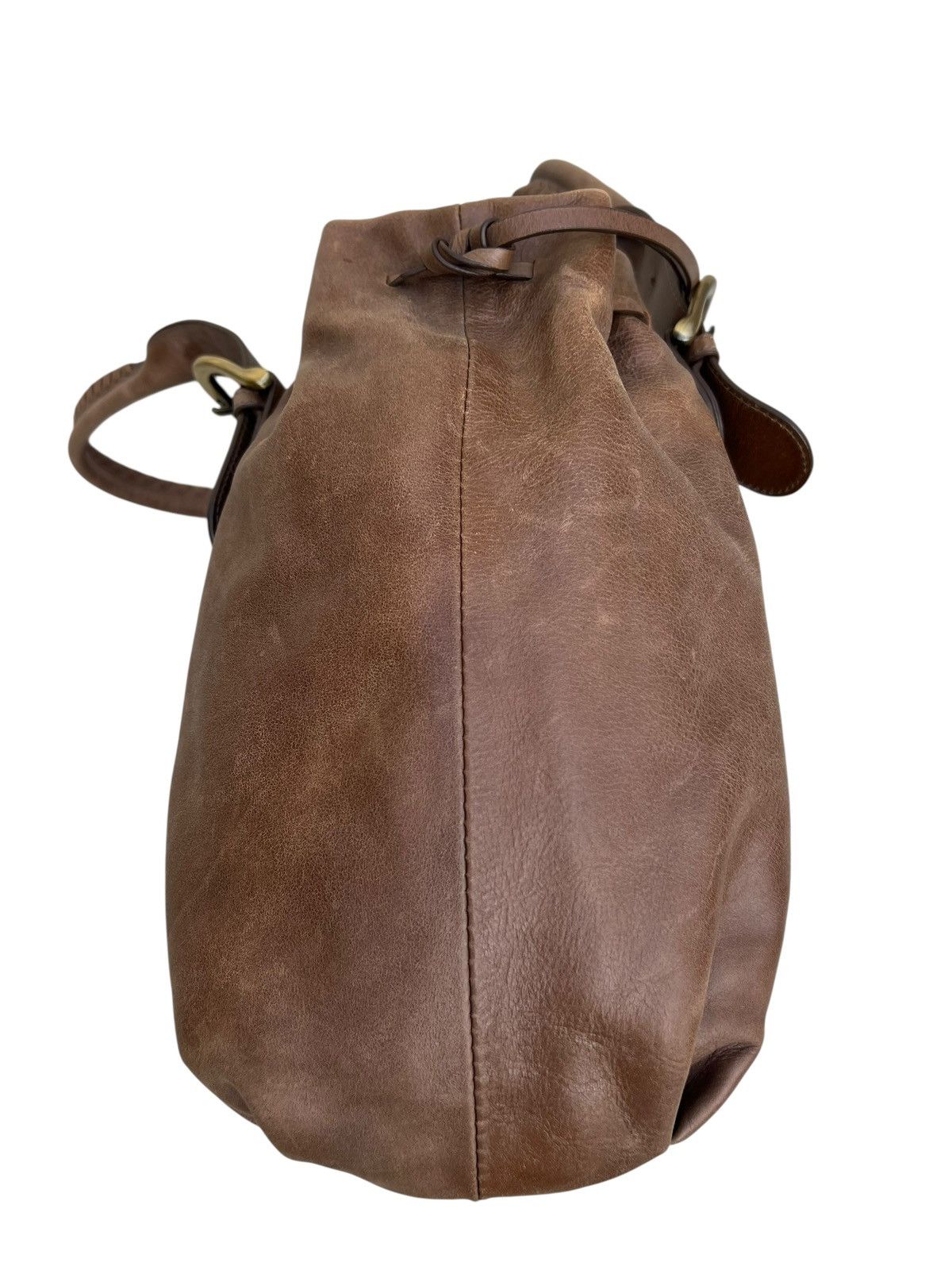 Leather Vintage Sazaby Japan Scratches Patina Leather Shoulder Bag Size ONE SIZE - 16 Thumbnail