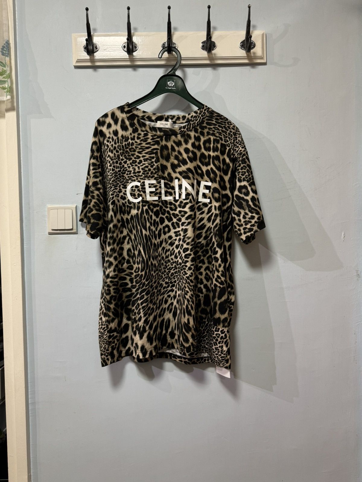 image of Celine Homme T-Shirt in Brown, Men's (Size Small)