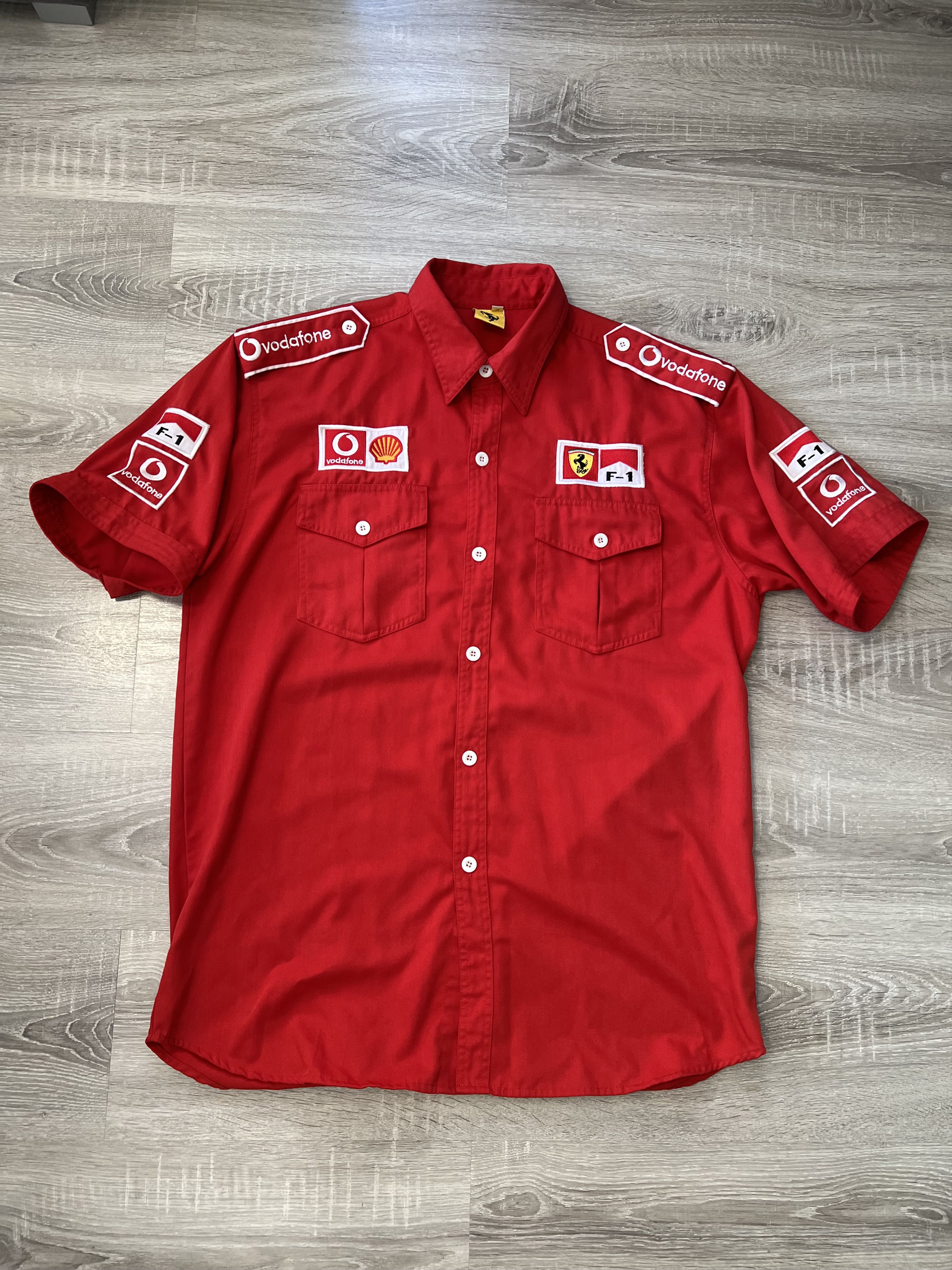 Ferrari Ferrari F1 Vodafone Schell Pocket Shirt Red Racing Size US XXL / EU 58 / 5 - 5 Thumbnail