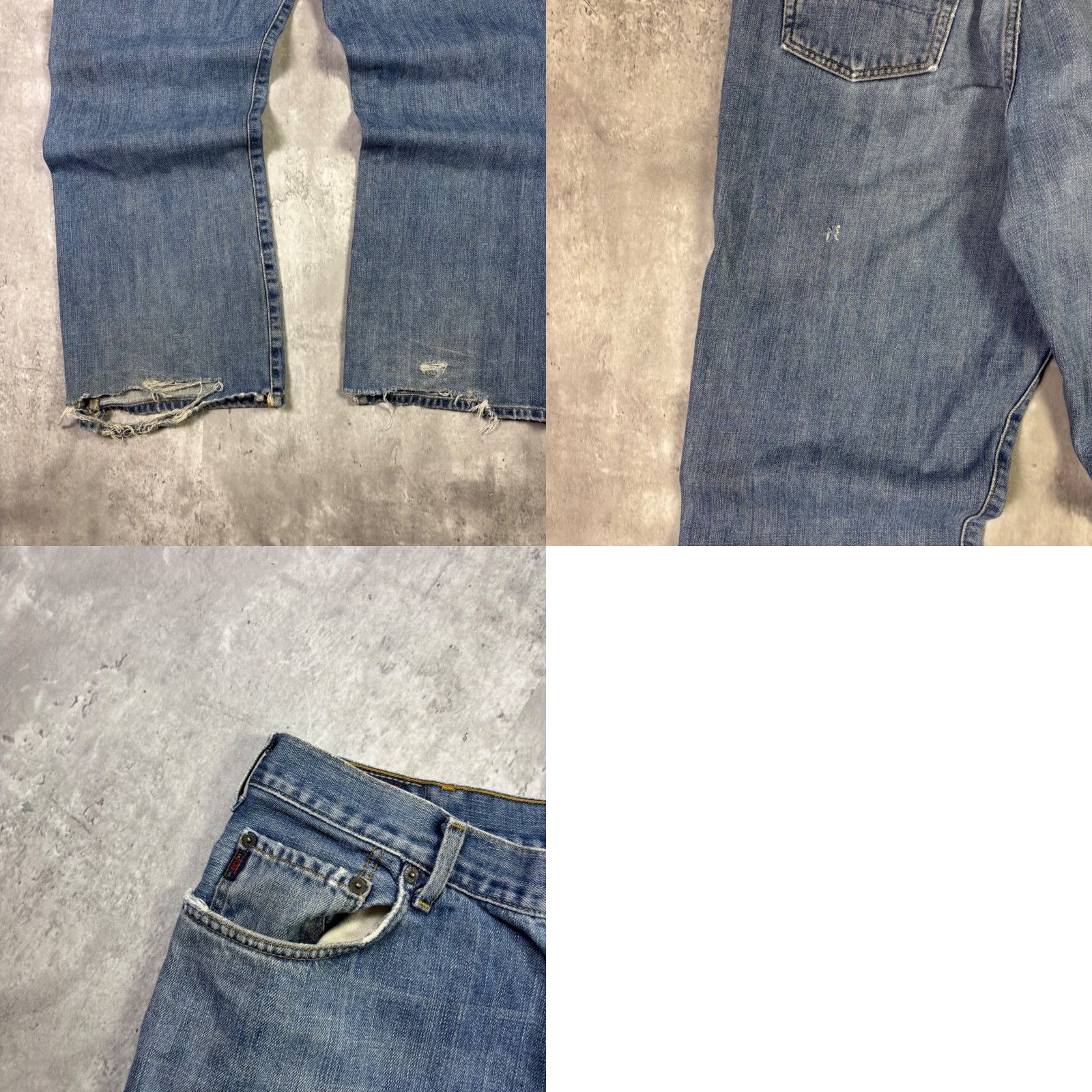 Abercrombie & Fitch Abercrombie Fitch Jeans Men 34x31 1892 Premium Denim Distressed Relaxed Fit Size US 34 / EU 50 - 8 Thumbnail