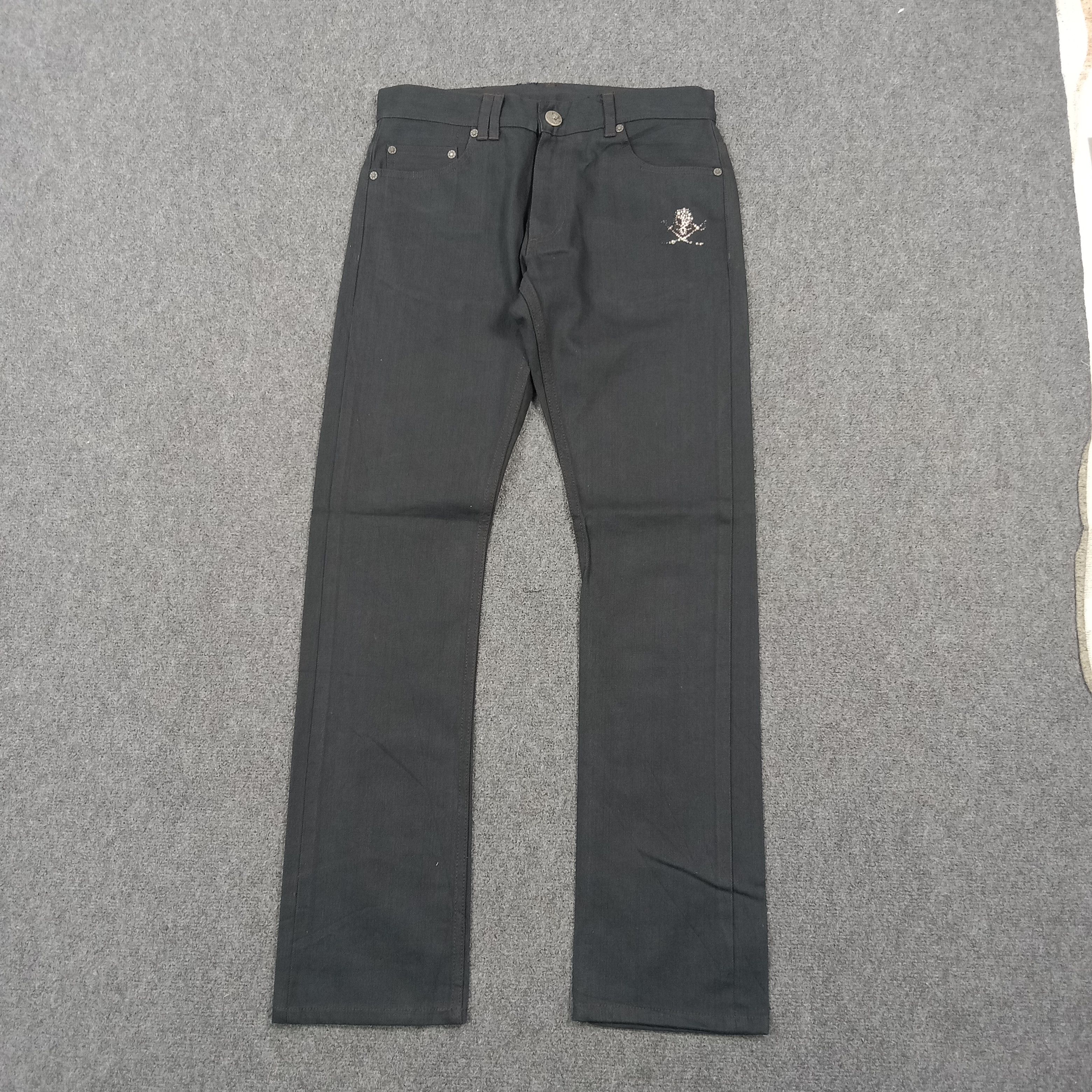 Japanese Brand Abordage by Hiromu Takahara Skull Punk Denim Pants C280N6 Size US 31 - 5 Thumbnail