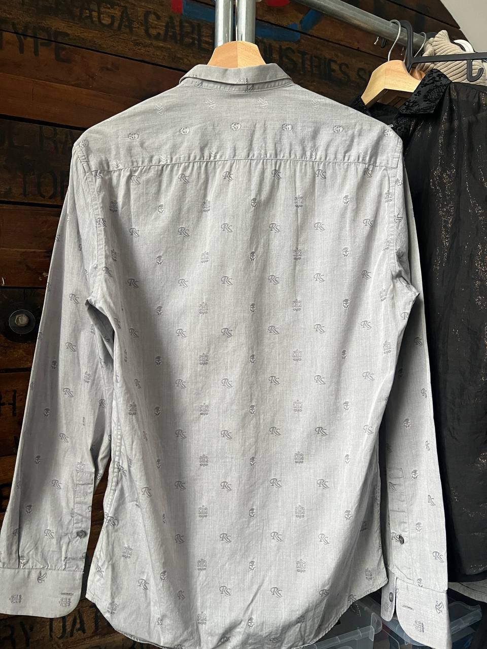 Raf Simons AW06/07 Raf Simons Grey Patterned Shirt Size 44 Size US S / EU 44-46 / 1 - 12 Thumbnail