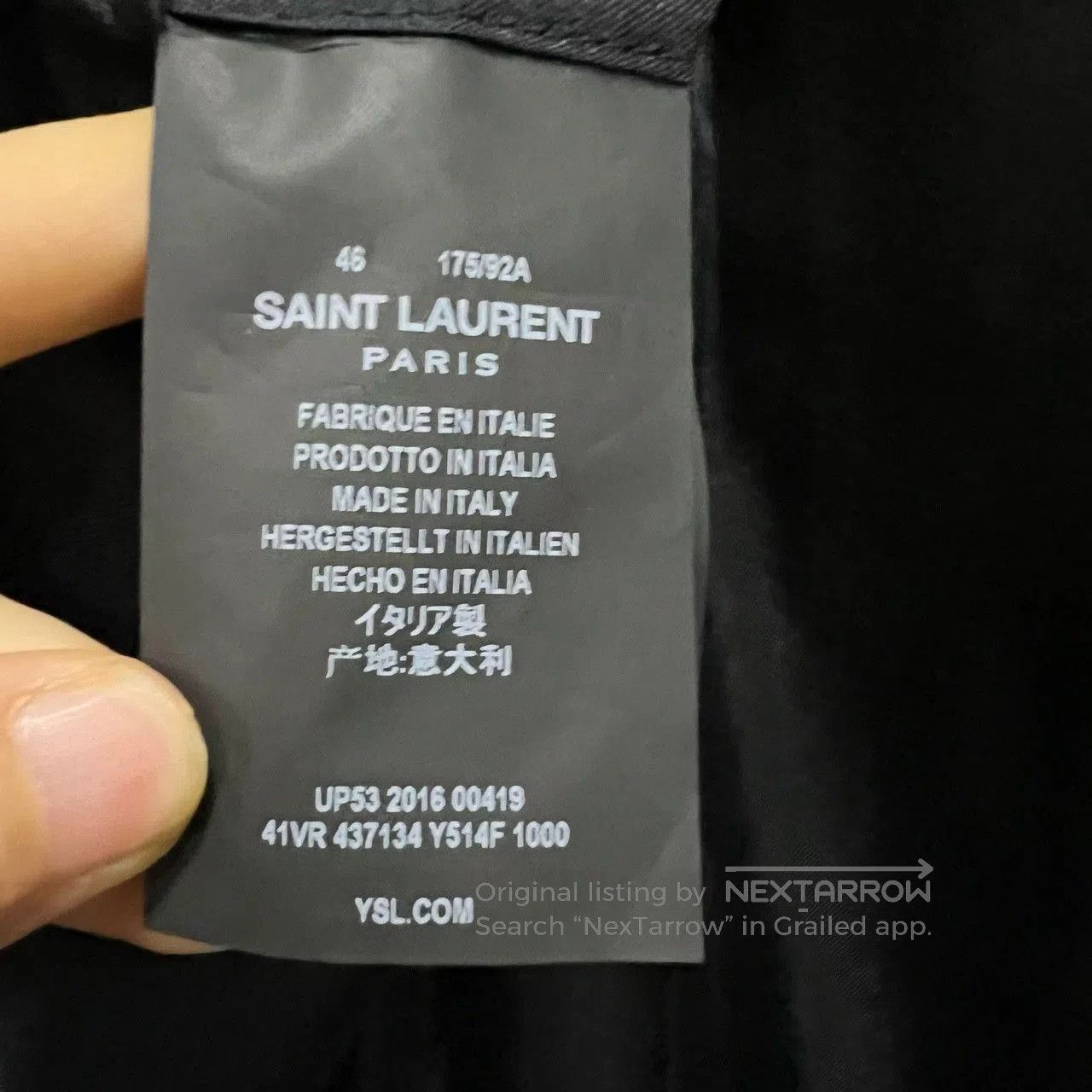 Saint Laurent Paris Saint Laurent Black Blazer Red Gold Trim. Size US S / EU 44-46 / 1 - 4 Thumbnail