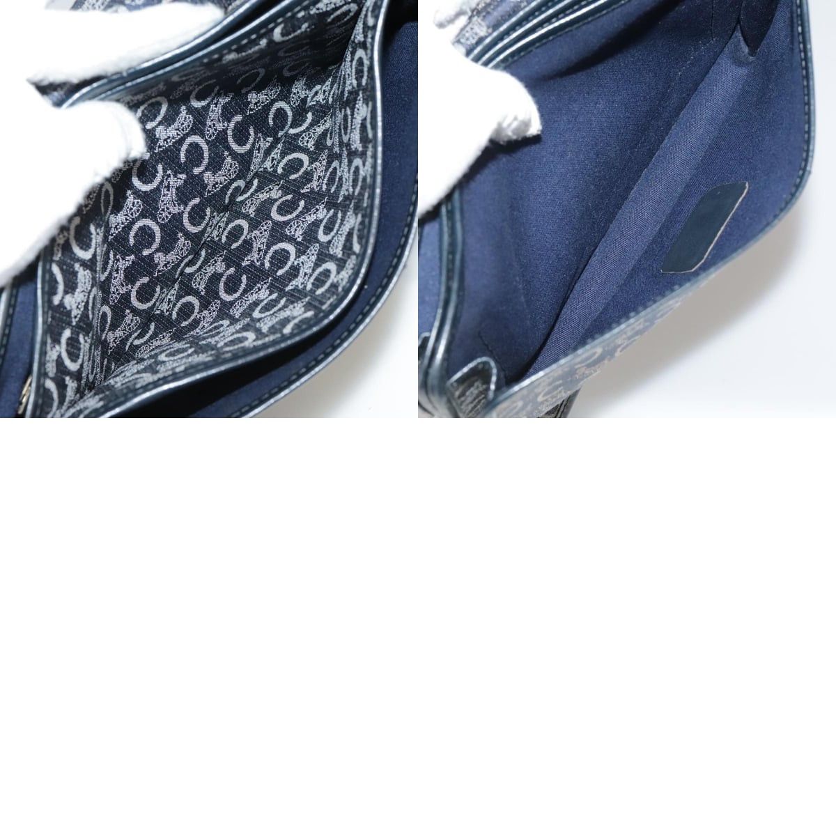 Celine CELINE C Sulky Hand Bag Canvas Navy Size ONE SIZE - 13 Thumbnail
