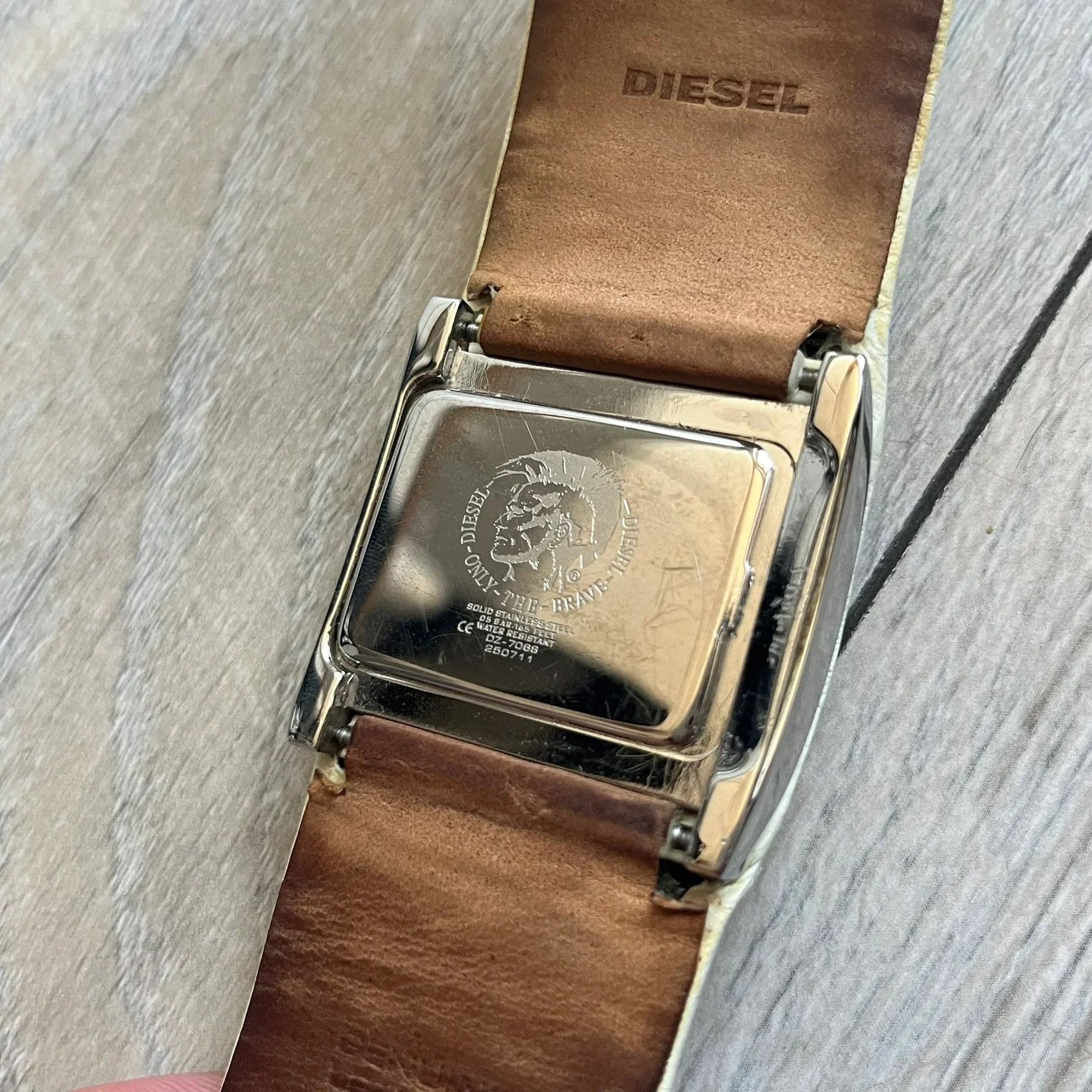 Diesel Diesel DZ7068 Studded Leather Strap Digital Watch Size ONE SIZE - 8 Thumbnail