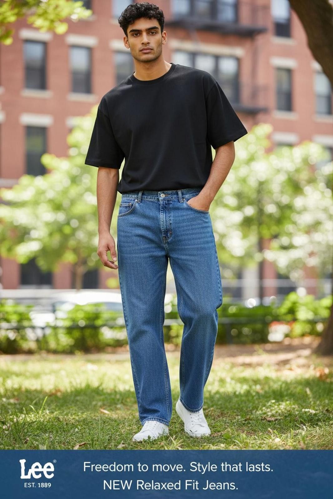 Lee Lee Relaxed Fit Jeans for Men Size US 44 / EU 60 - 2 Thumbnail