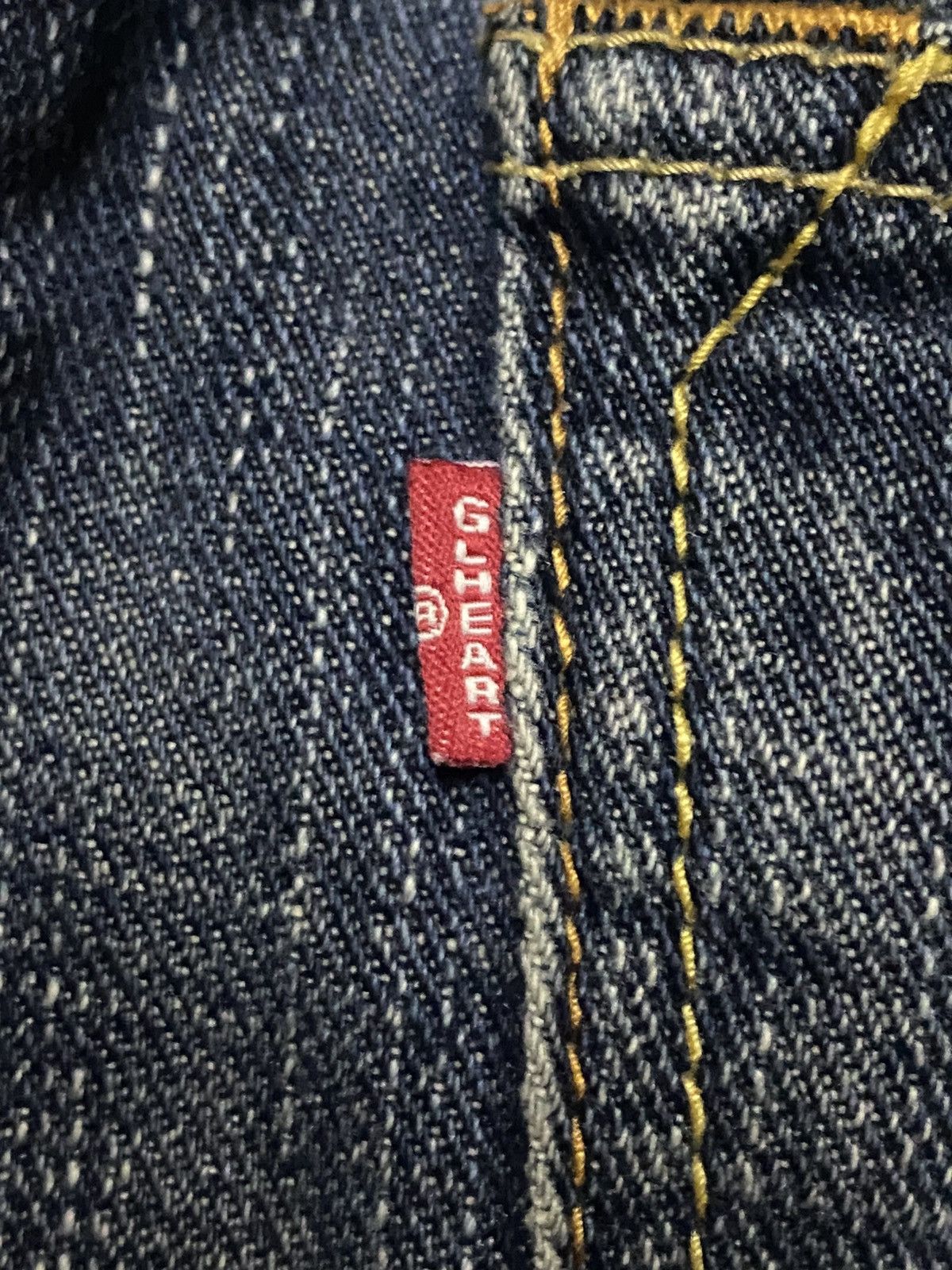 Japanese Brand Vintage Japanese Brand GL Heart Faded Wash Distressed Jeans Size US 34 / EU 50 - 10 Thumbnail
