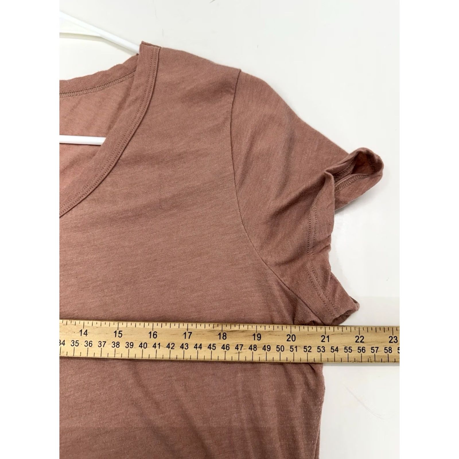 Vintage SO Juniors Womens Shirt XL Brown Short Sleeve V-Neck Shirt Size XL / US 12-14 / IT 48-50 - 7 Thumbnail