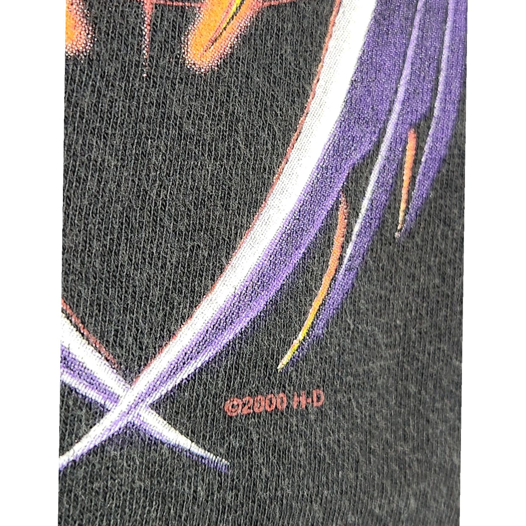 Harley Davidson VINTAGE Harley Davidson Double Sided Wings Logo y2k Art Double Sided Black Shirt XL Unisex Adults Mens Size US XL / EU 56 / 4 - 4 Thumbnail