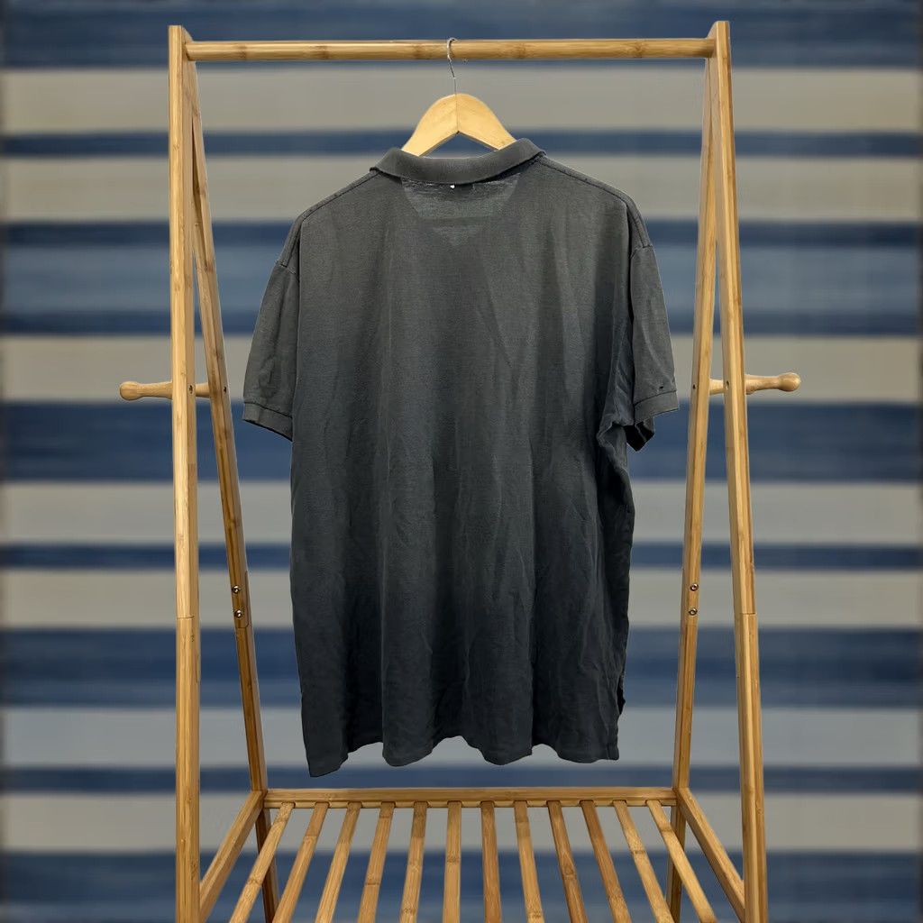 Polo Ralph Lauren VTG 90s Polo Ralph Lauren Gradient Sun Faded Pony Thrashed Worn Cotton Shirt XL Black Polo Shirt Mens Size US XL / EU 56 / 4 - 1 Thumbnail