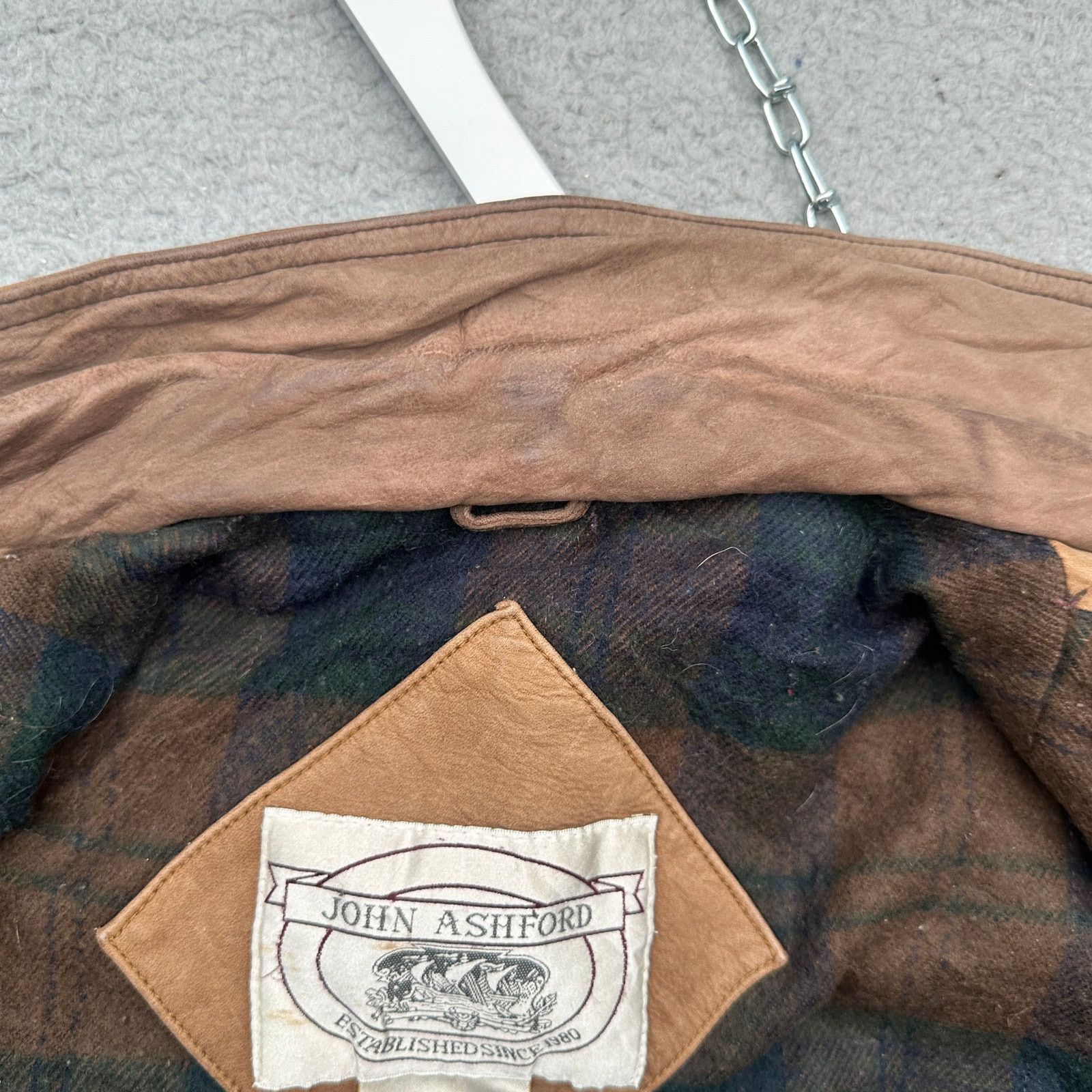 John Ashford VTG John Ashford Suede Leather Barn Chore Work Coat Large Size US L / EU 52-54 / 3 - 13 Thumbnail