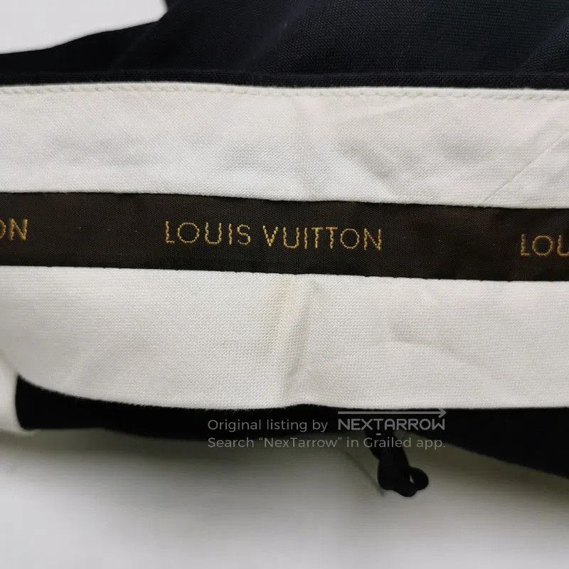 Louis Vuitton Louis Vuitton Black Cotton Contrast Panel Pants. Size US 34 / EU 50 - 6 Thumbnail