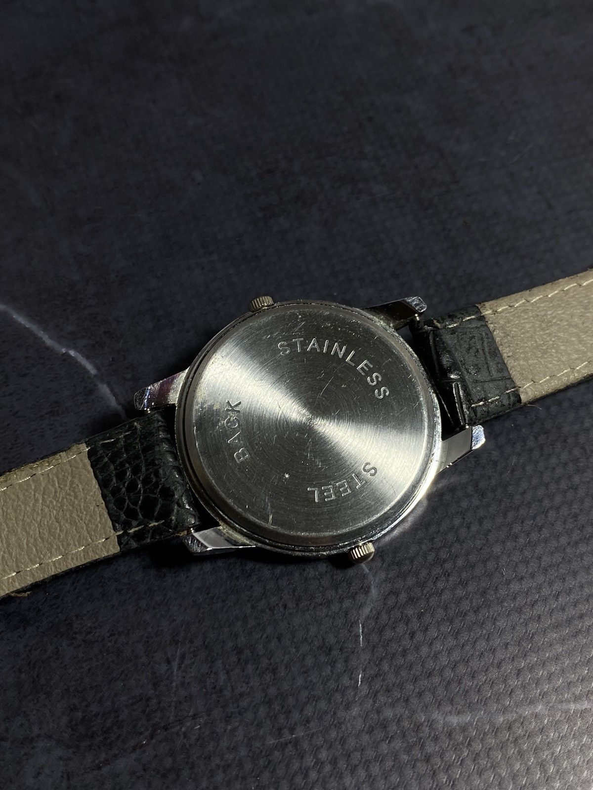 Vintage Black Roman Numeral Dual Dial Watch – Classic & Sleek✨ Size ONE SIZE - 6 Thumbnail
