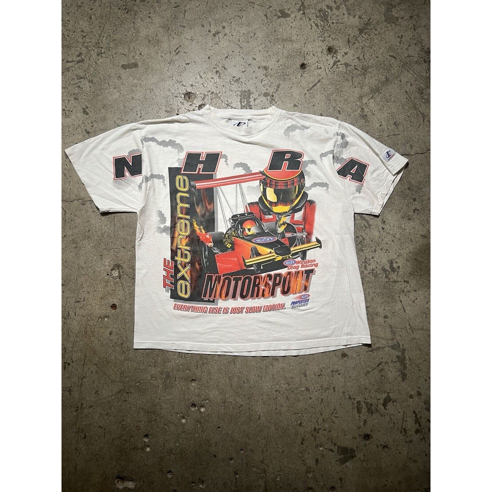 Vintage Vintage 1990s NHRA AOP Shirt Winston Drag Racing — XL Size US XL / EU 56 / 4 - 1 Thumbnail