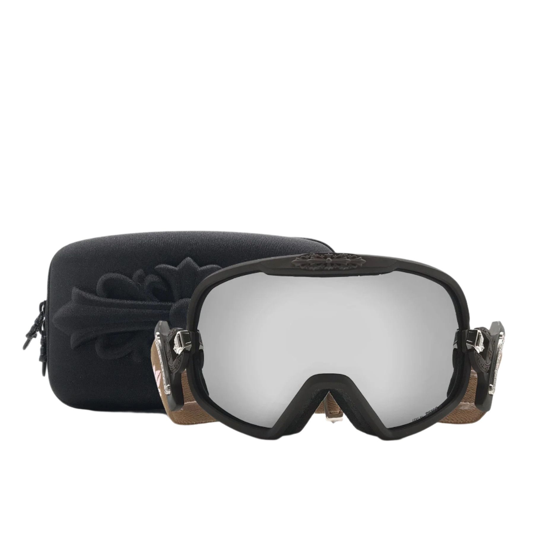 Chrome Hearts Chrome Hearts SILVER MORNING Classic Brown Ski Goggles Size ONE SIZE - 1 Thumbnail