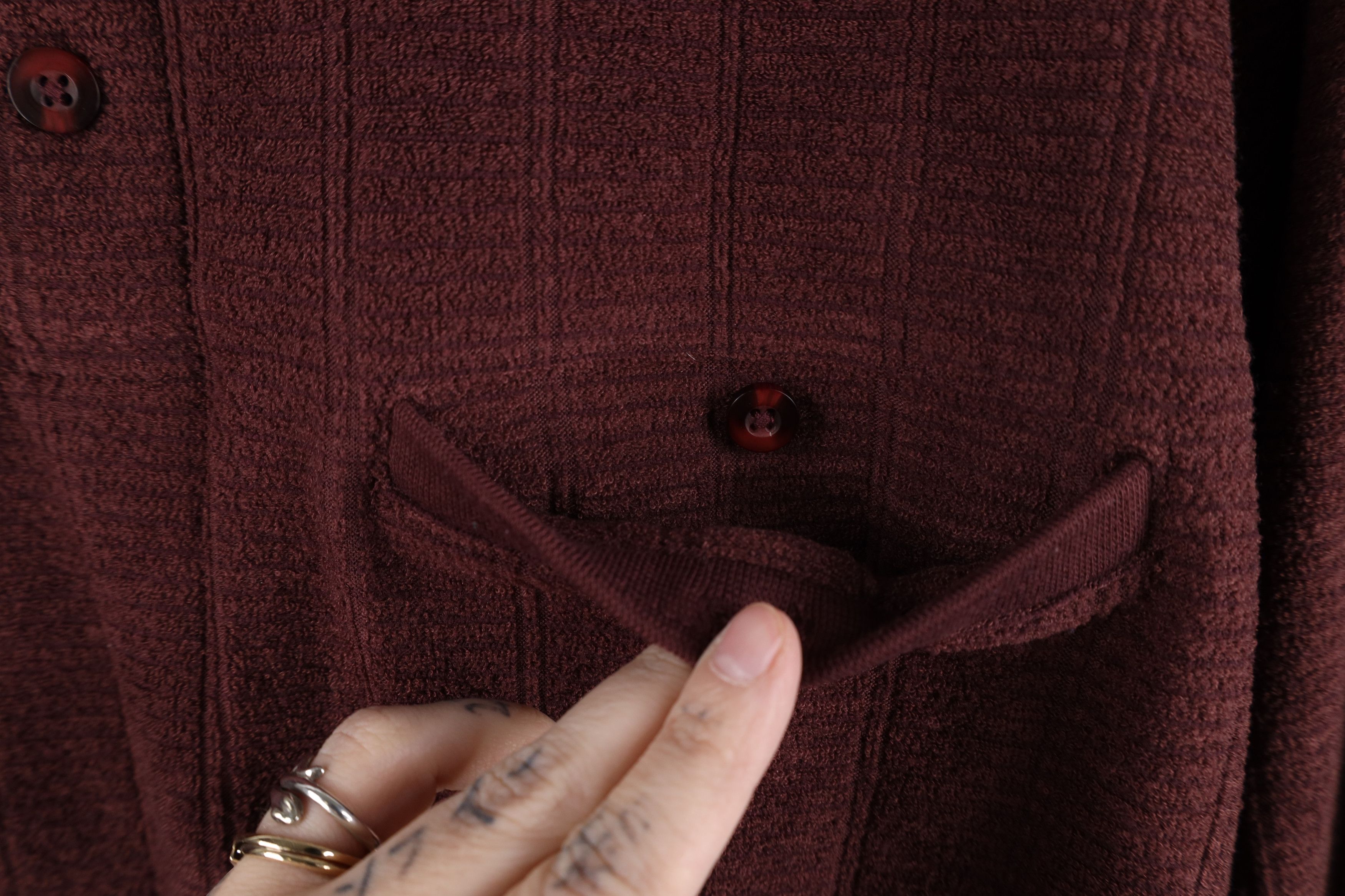 Vintage Vintage 90s Y2K Streetwear Ribbed Fleece Collared Sweatshirt Size US L / EU 52-54 / 3 - 6 Thumbnail