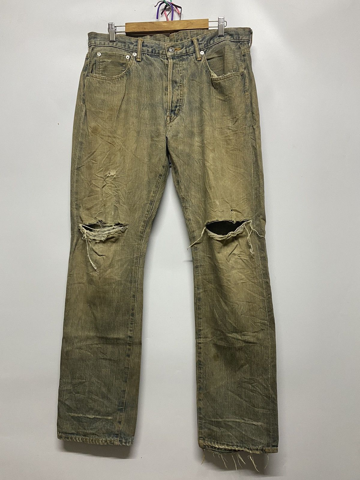 Swagger Swagger Distressed Selvedge Denim Jeans Pants Size US 36 / EU 52 - 1 Thumbnail