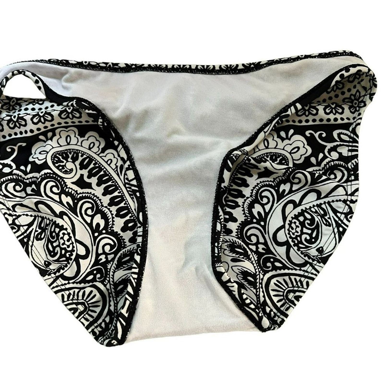 Athleta Athleta Paisley Bikini Bottom Black White Purple Small Size S / US 4 / IT 40 - 5 Thumbnail