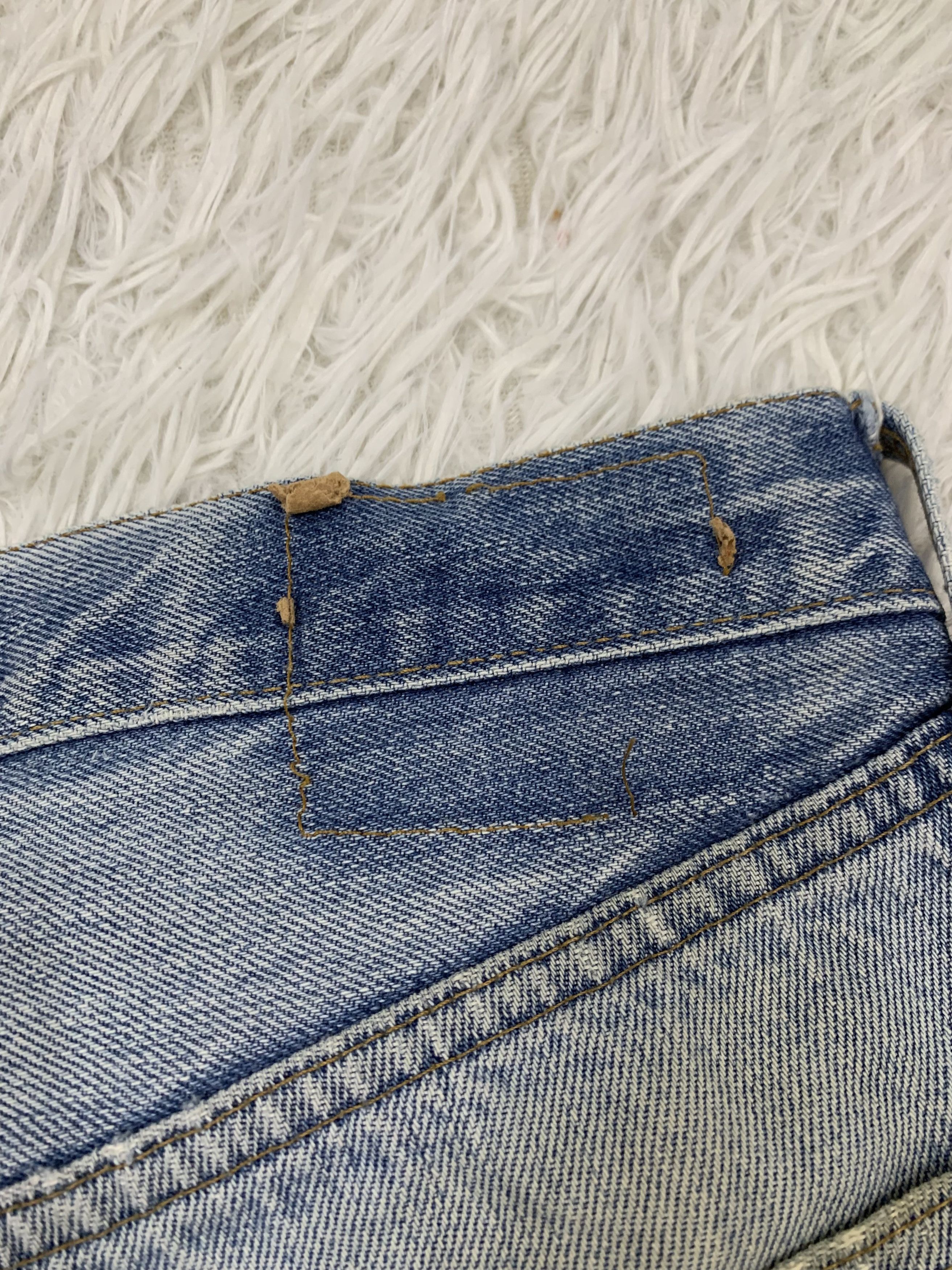 Levi's Vtg 80s Levi's 501 Selfedge Jeans Pant Button 524 Size US 28 / EU 44 - 9 Thumbnail