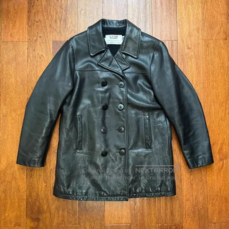 Schott Schott E640 Double-breasted Leather Coat Size US L / EU 52-54 / 3 - 1 Thumbnail
