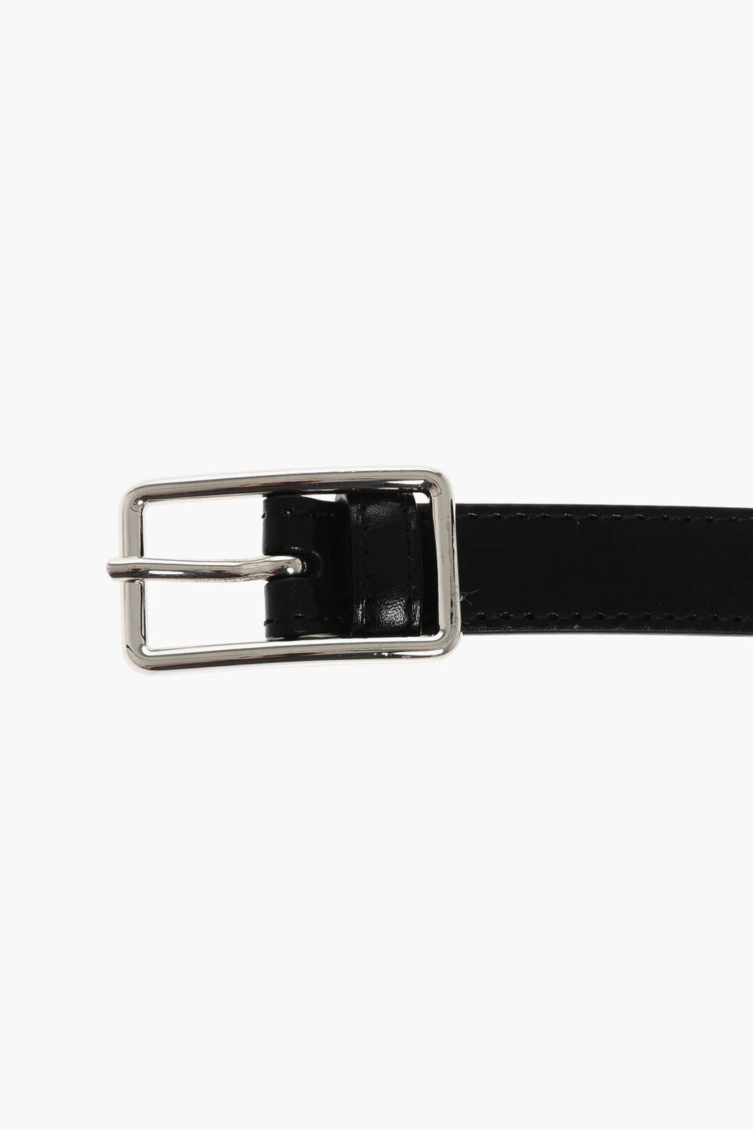 Alexander McQueen og1mm0426 Size: OS / Slim Leather Belt in Black Size ONE SIZE - 2 Thumbnail