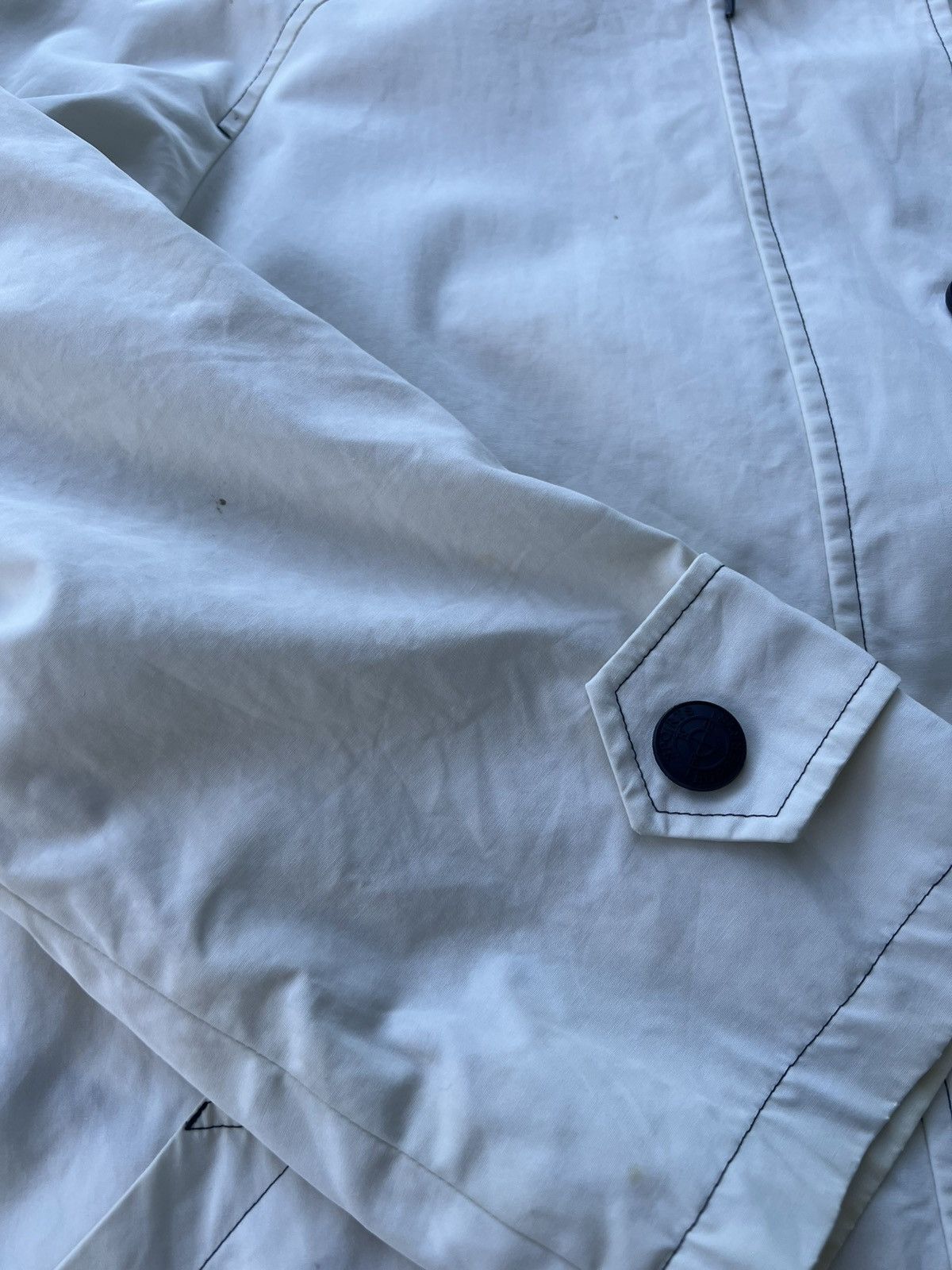 Burberry × Vintage Burberrys Sports Coat 7 Cotton White FNA29-360 Size M / US 6-8 / IT 42-44 - 9 Thumbnail