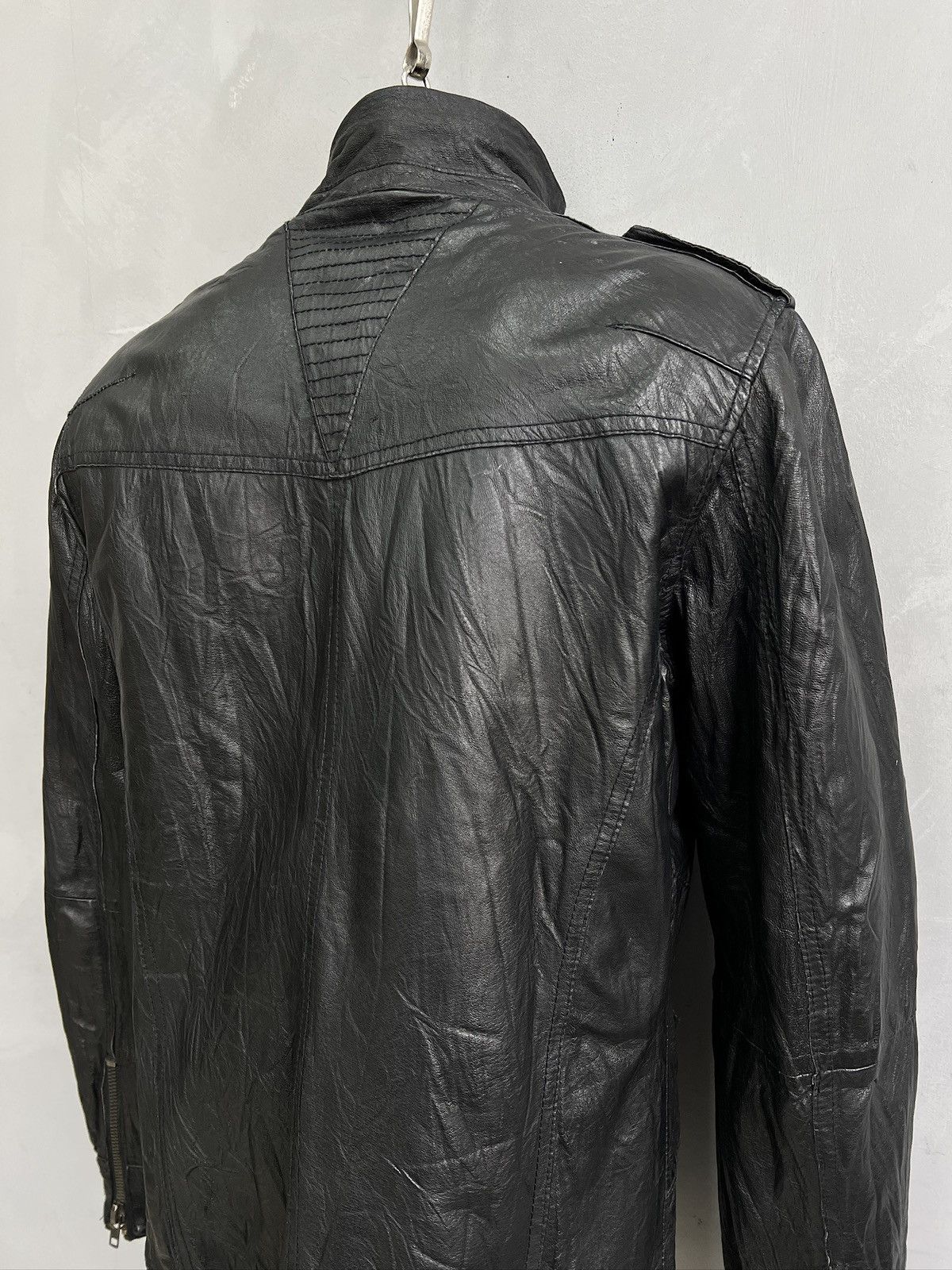 Hysteric Glamour Black Leather gothic avant garde Rick Owens style y2k hype Size US M / EU 48-50 / 2 - 7 Thumbnail