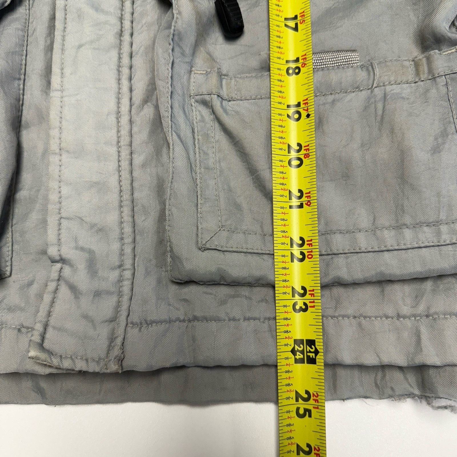 Gap GAP Fleece Lined Quilted Full Zip Nylon Utility Vest in Gray Size US S / EU 44-46 / 1 - 17 Thumbnail
