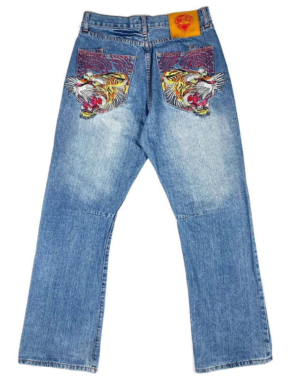 Ed Hardy Crazy Rare Ed Hardy Avant Garde Denim Jeans Size: 32 - 33 Size US 33 - 1 Thumbnail