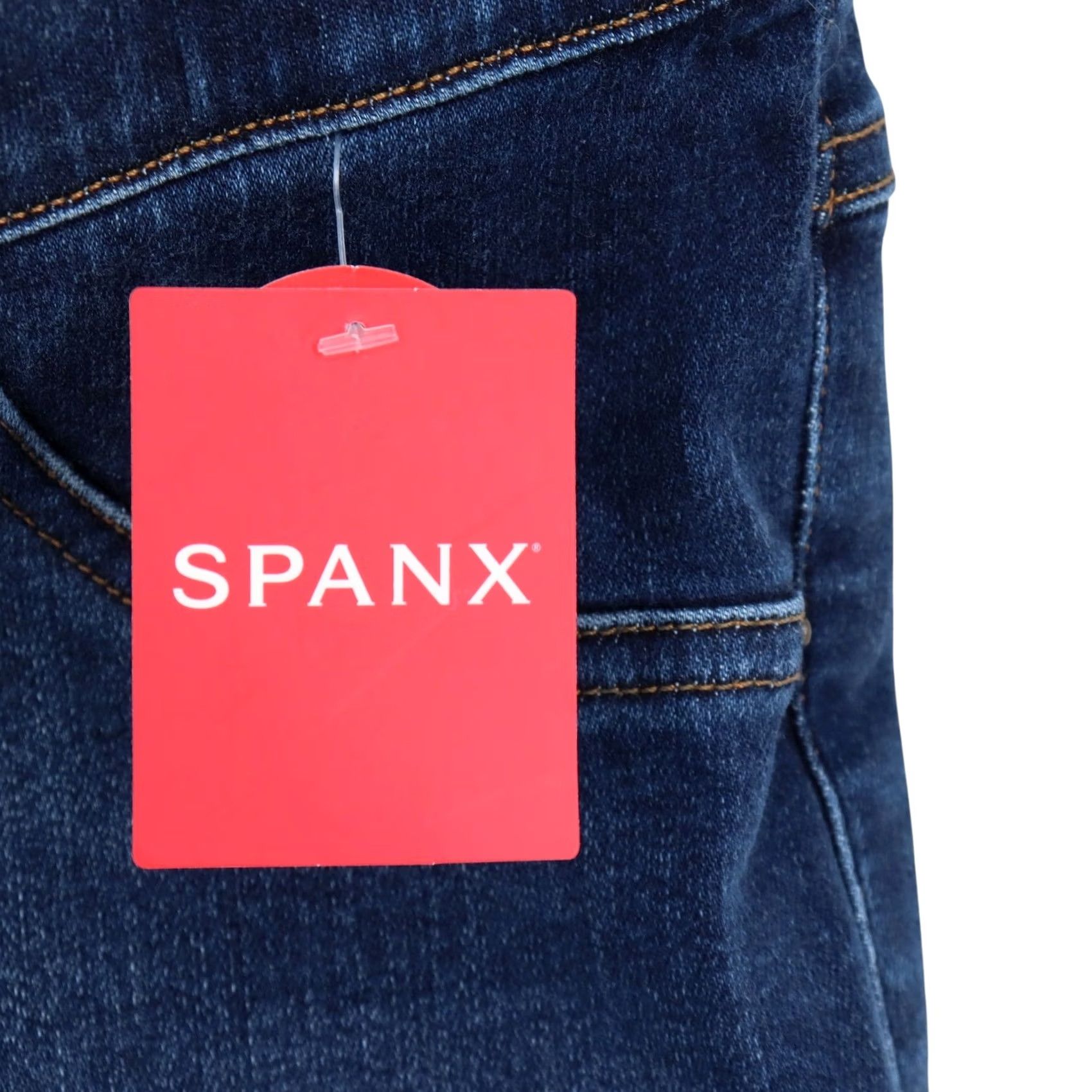 Spanx SPANX Jeans Distressed Skinny Jeans Size XL Blue Medium Wash Denim Pull On Jeggings Women Size 40" / US 18 - 4 Thumbnail