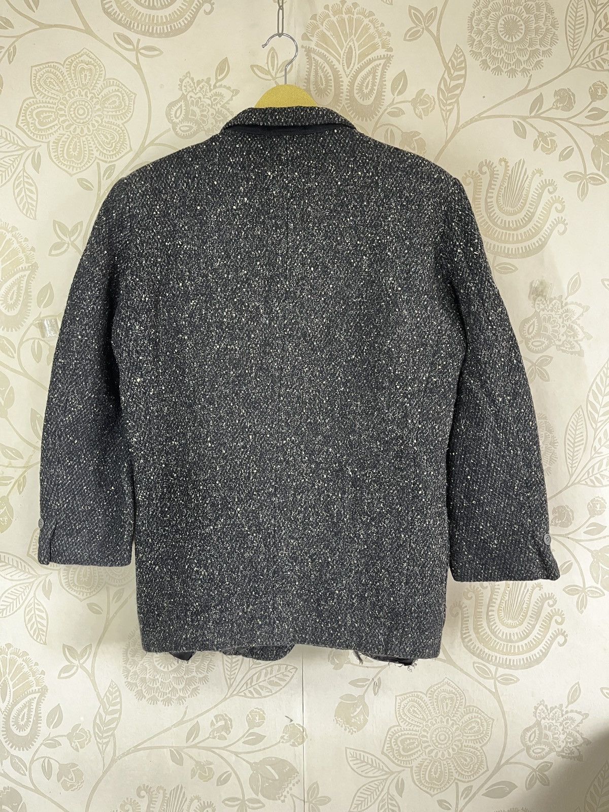 Vintage × Y's for Men × Yohji Yamamoto Y's Hommes YOHJI YAMAMOTO Coat Wool Jacket Size 44R - 2 Thumbnail