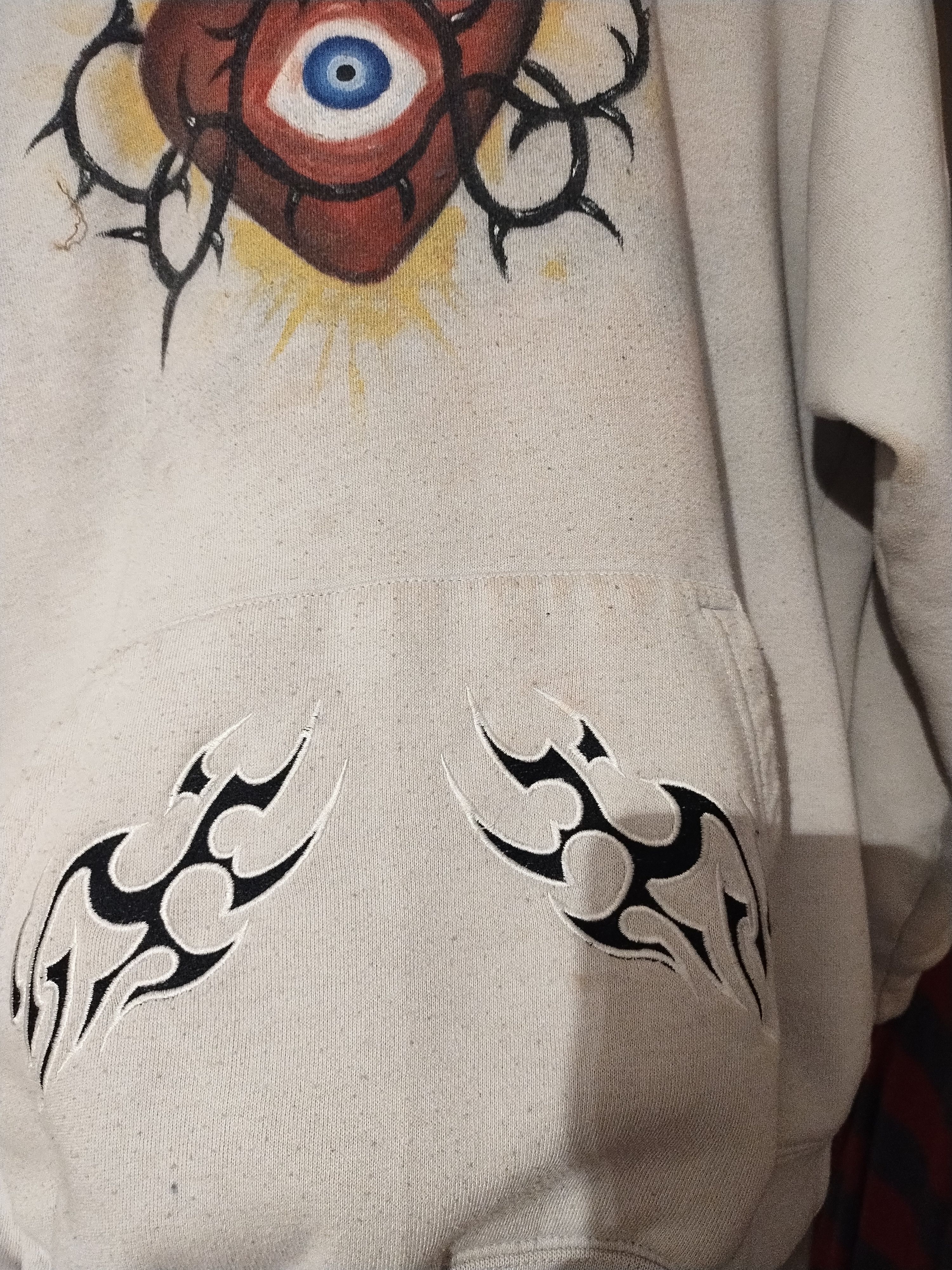 Other Hard Y2K Silver Point Graphic Hoodie, Custom Painted Size US M / EU 48-50 / 2 - 5 Thumbnail