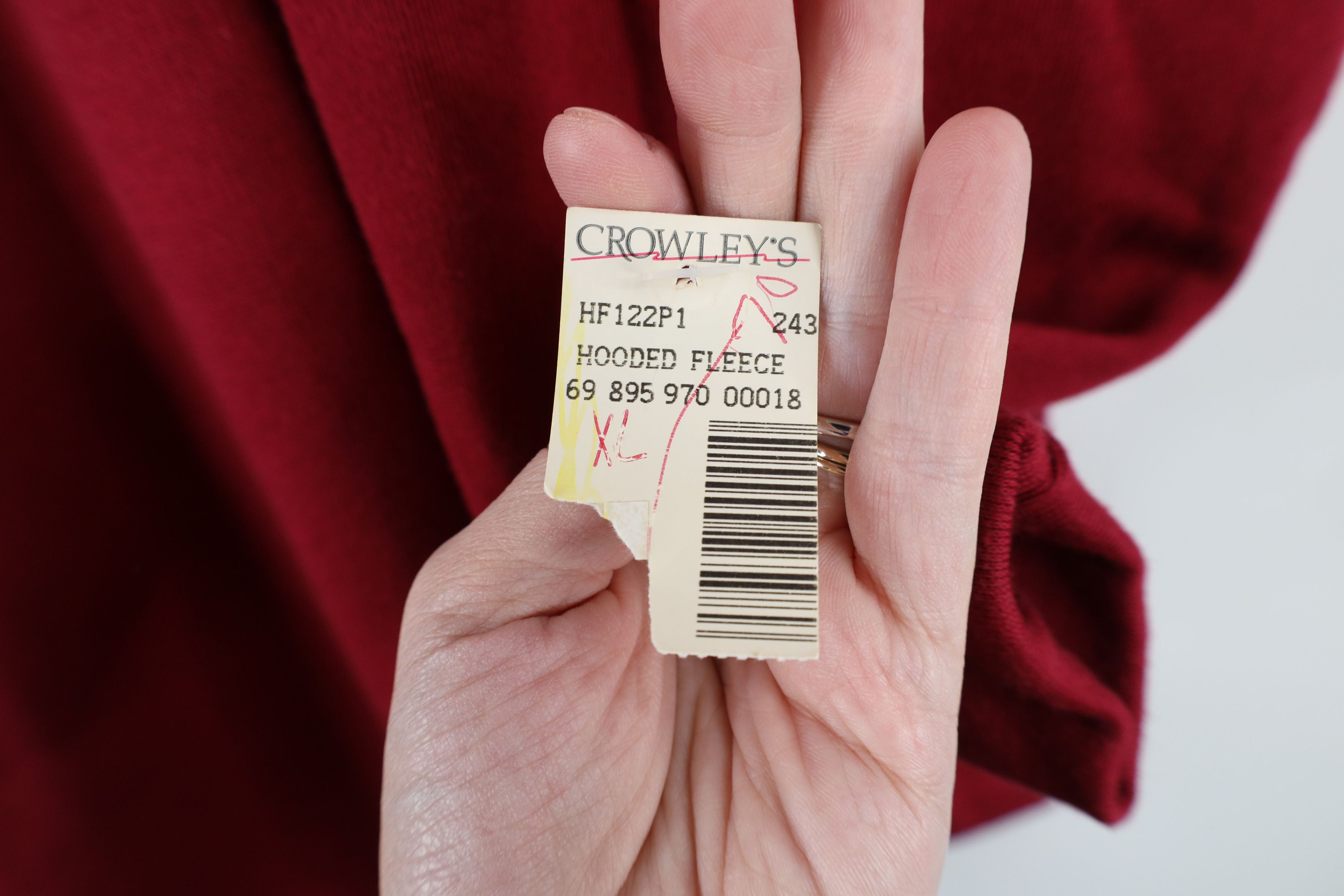 Vintage Deadstock Vintage 90s Streetwear Block Hoodie Sweatshirt Size XL / US 12-14 / IT 48-50 - 4 Thumbnail