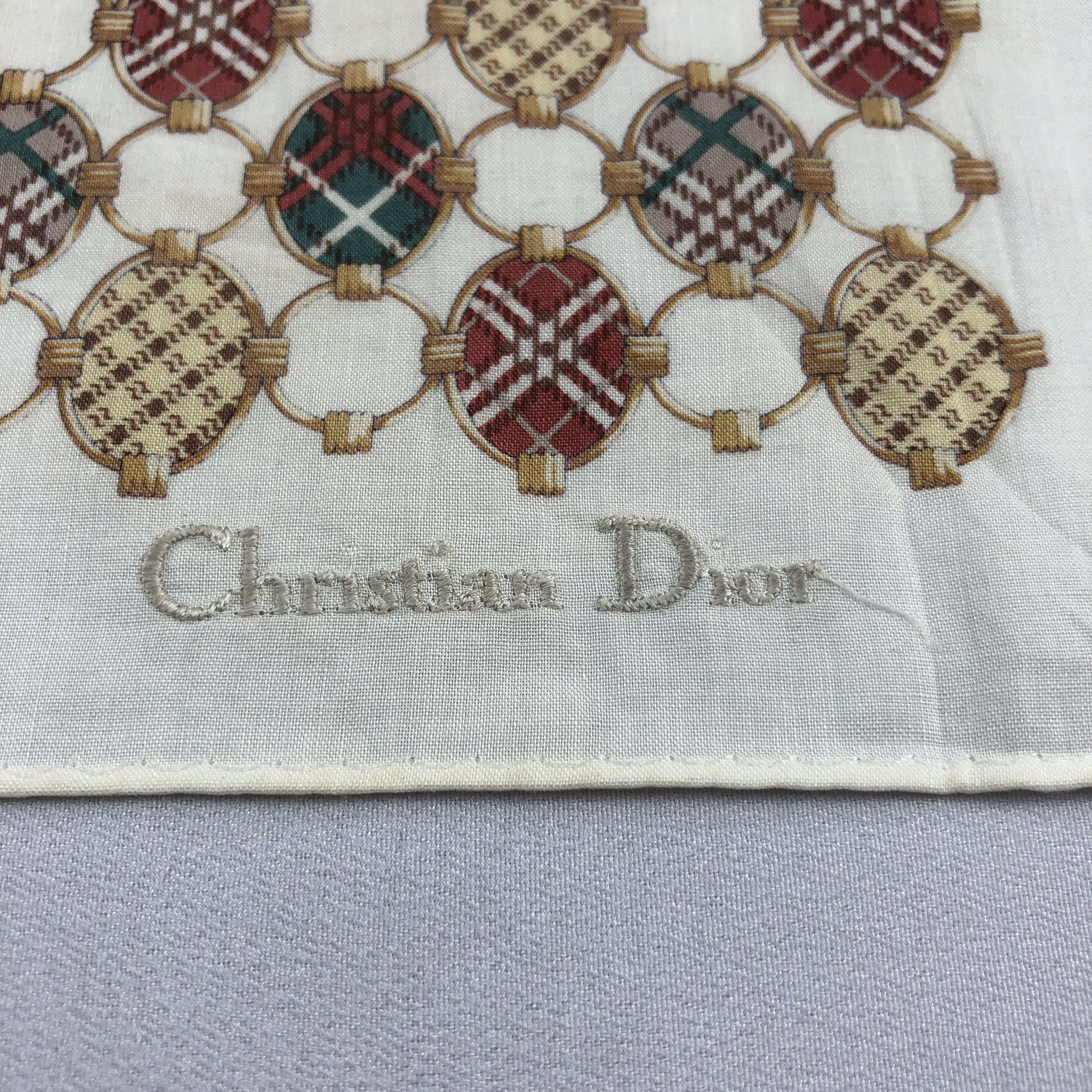 Christian Dior Monsieur Christian Dior Handkerchief Neckerchief Bandana H2861 Size ONE SIZE - 3 Thumbnail