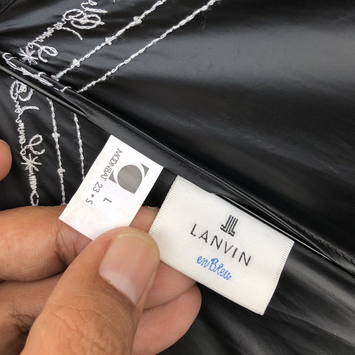 Lanvin LANVIN en Blue Moonbat Folding Umbrella Size ONE SIZE - 13 Thumbnail