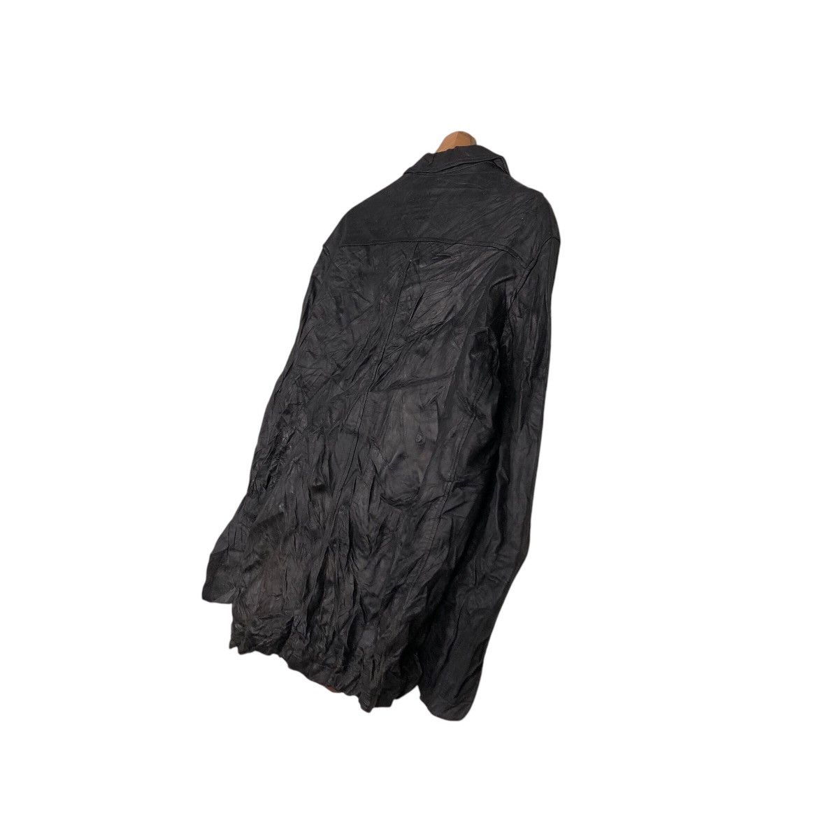 Issey Miyake 📌Vintage Genuine Leather Jacket Generous Blanket Size US L / EU 52-54 / 3 - 11 Thumbnail