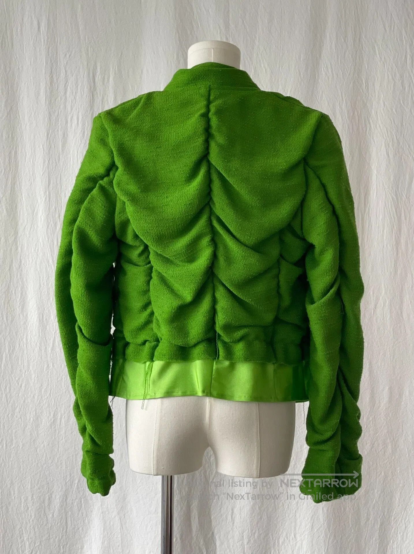 Comme des Garcons CDG Archive Green Ruffled Jacket. Size M / US 6-8 / IT 42-44 - 5 Thumbnail
