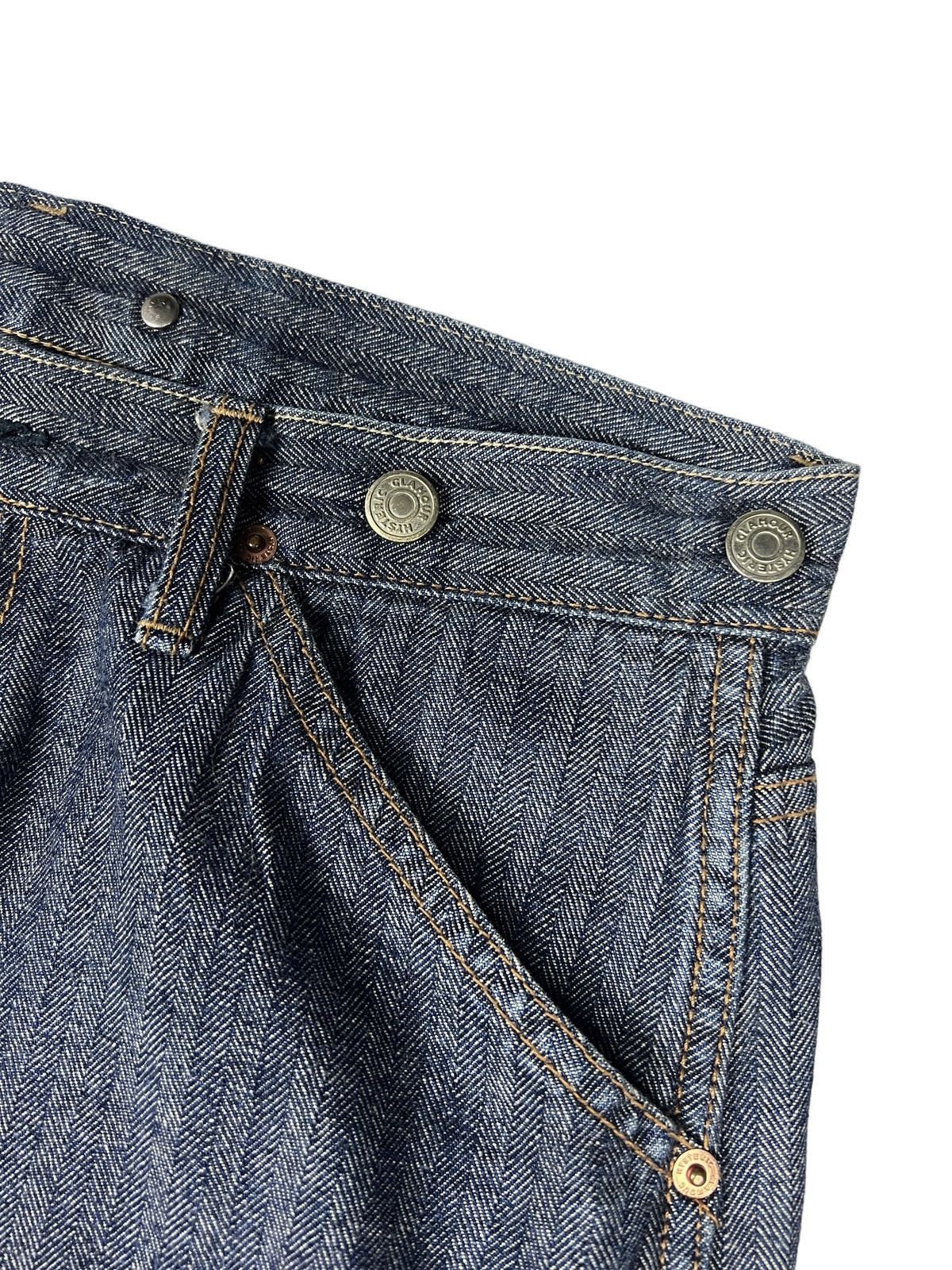 Hysteric Glamour 90s Hysteric Glamour Kinky Herringbone Twill Carpenter Jeans Size US 33 - 7 Thumbnail
