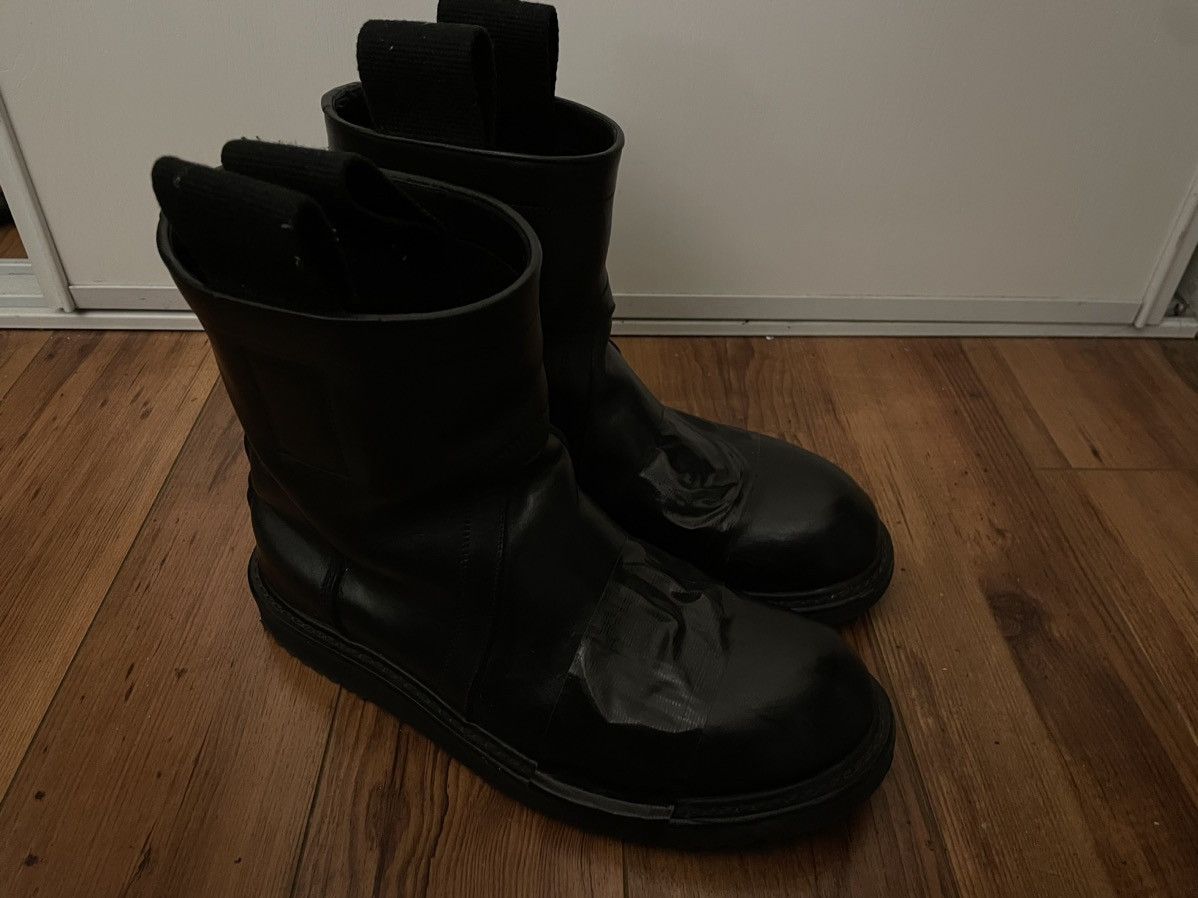 Rick Owens Rick Owens Basket Creeper Leather Boots | Grailed