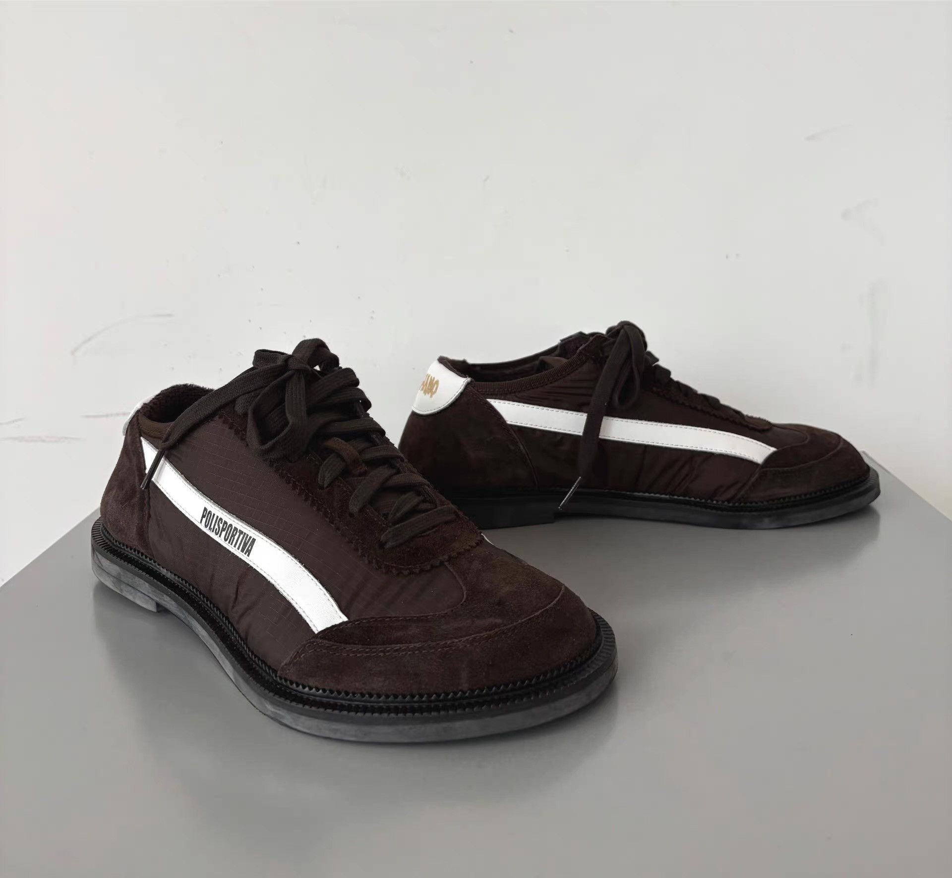Magliano Magliano Men's Brown Retro Sneakers Ｑ21 Size US 7 / EU 40 - 1 Thumbnail