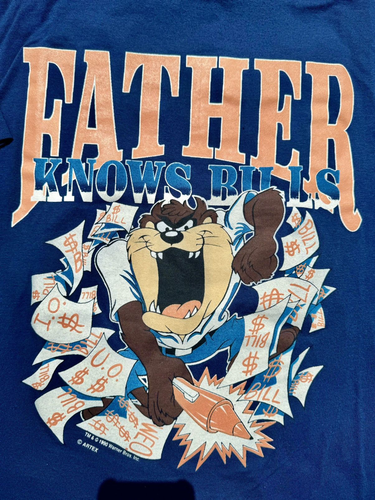 Disney × Vintage × Warner Bros 1990 Taz Vintage 90’s Looney Tunes T-Shirt Size US L / EU 52-54 / 3 - 3 Thumbnail