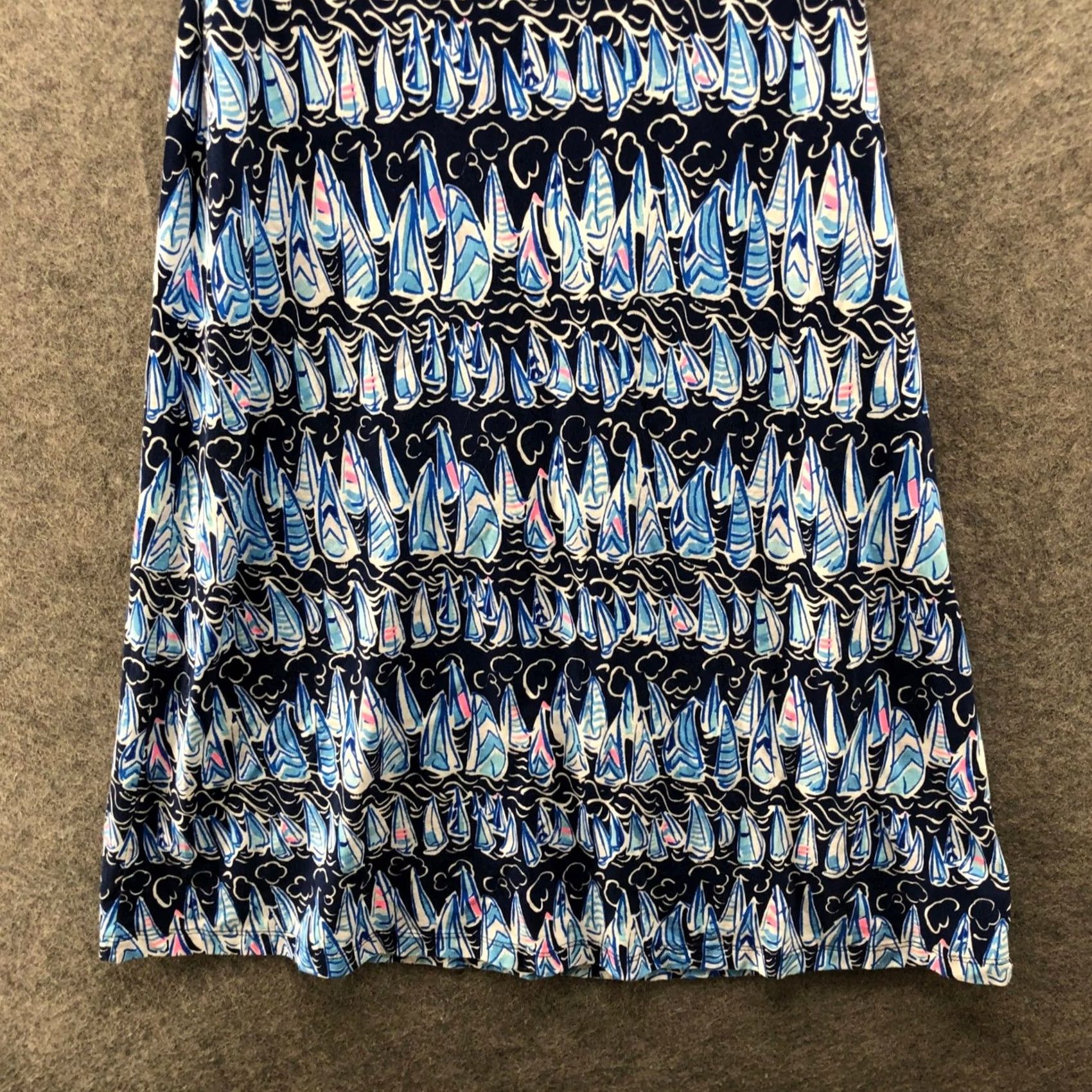 Lilly Pulitzer Lilly Pulitzer Shift Dress Womens XXS Blue Sailboat Nautical Pima Cotton Sleeveless Size XXS / US 00 / IT 34 - 4 Thumbnail