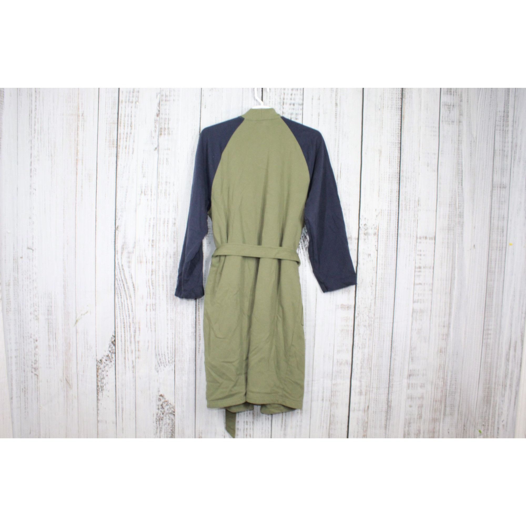 L.L. Bean LL Bean Men's Green Navy Unlined 1912 Robe Size ONE SIZE - 4 Thumbnail