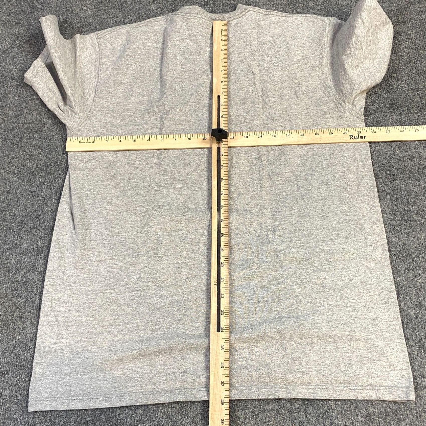 Vintage VINTAGE American Vintage USMA Men's T-shirt L Gray Cotton Made in USA M.J. Soffee Short Sleeve Crew Neck Sports Shirt Mens Gray L Size US L / EU 52-54 / 3 - 3 Thumbnail