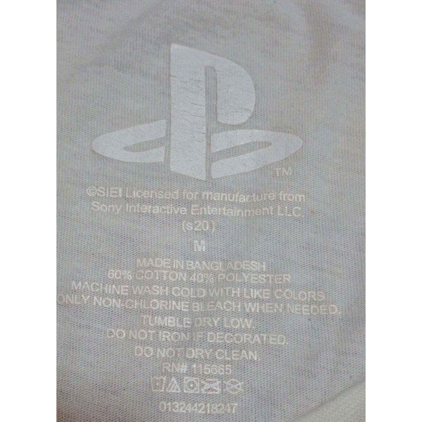 Sony VINTAGE 90s Sony PlayStation Long Sleeve Shirt Adult Medium White Graphic Tee Minato Tokyo Mens Size US M / EU 48-50 / 2 - 4 Thumbnail