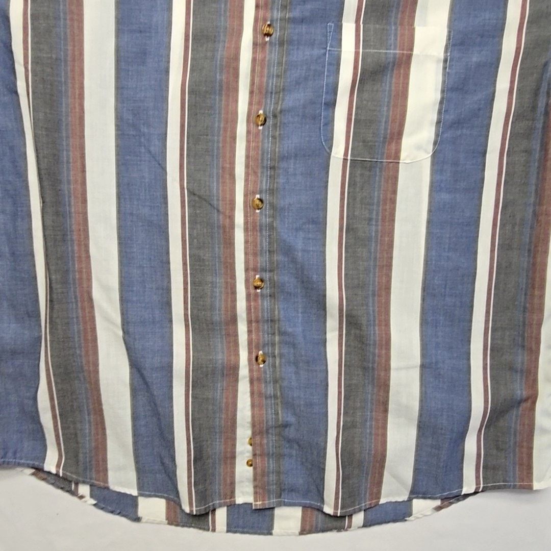 Other Vintage Johnathan Stewart Striped Shirt Blue Mens XL Size US XL / EU 56 / 4 - 3 Thumbnail