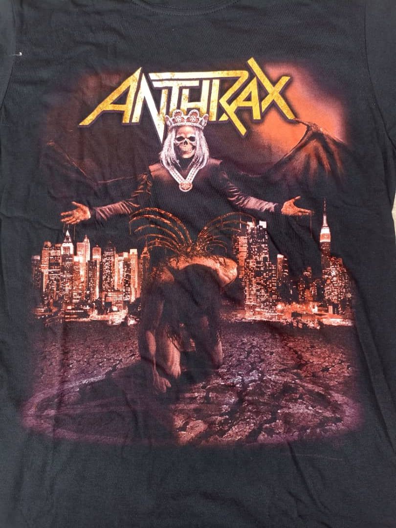 Band Tees T Shirt Anthrax Rock world band tour 2017 Size US M / EU 48-50 / 2 - 5 Thumbnail