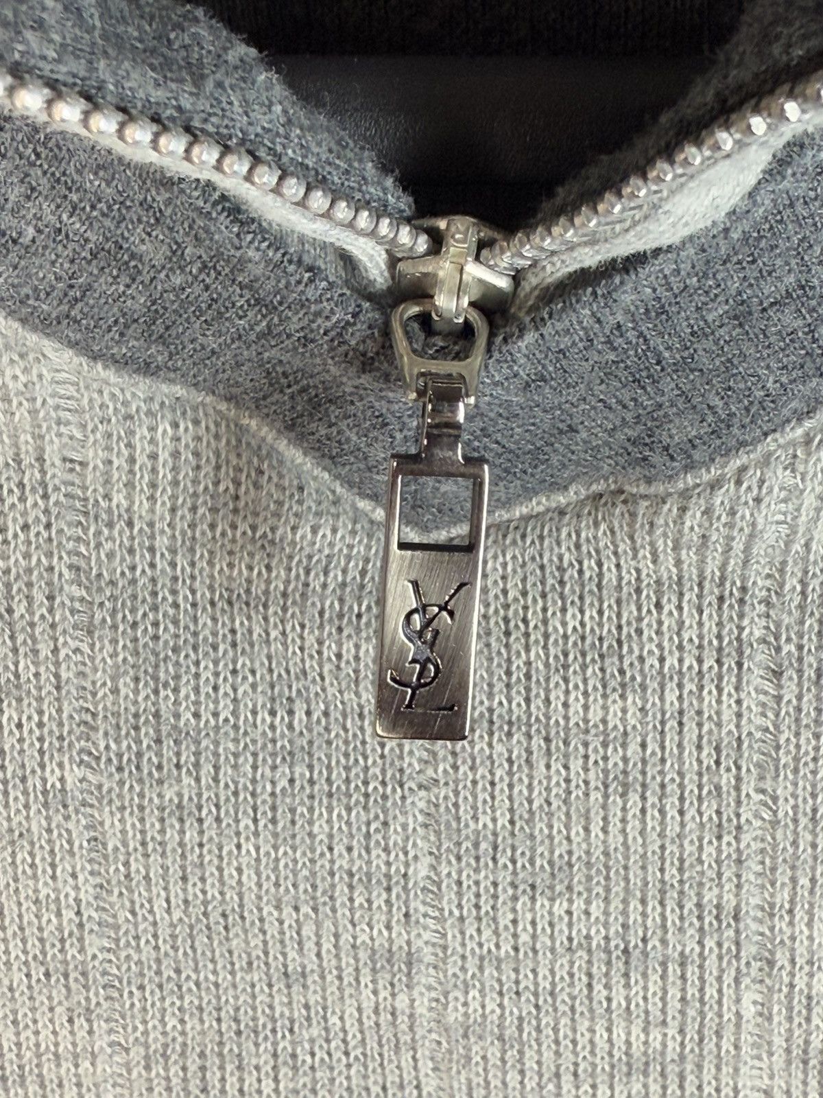 Yves Saint Laurent 90’s YSL Sweatshirt 1/4 Zip Up Vintage Sweater Old Money y2k Size US XXL / EU 58 / 5 - 5 Thumbnail